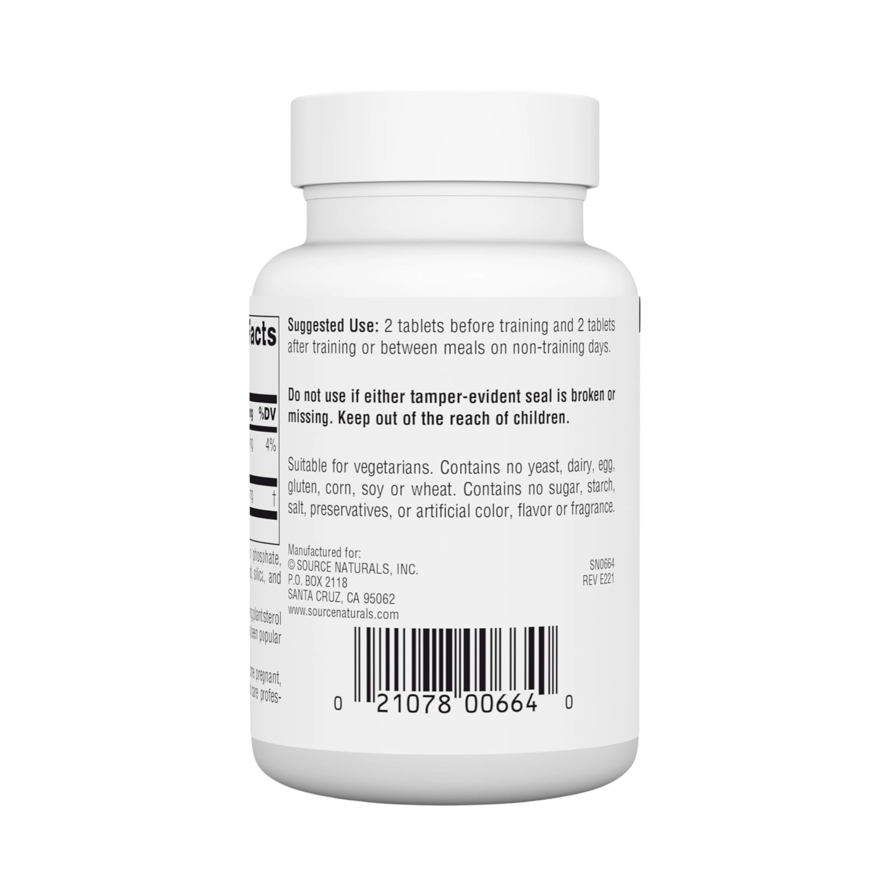 Source Naturals, Gamma Oryzanol, 30 Mg, 250 Tablets