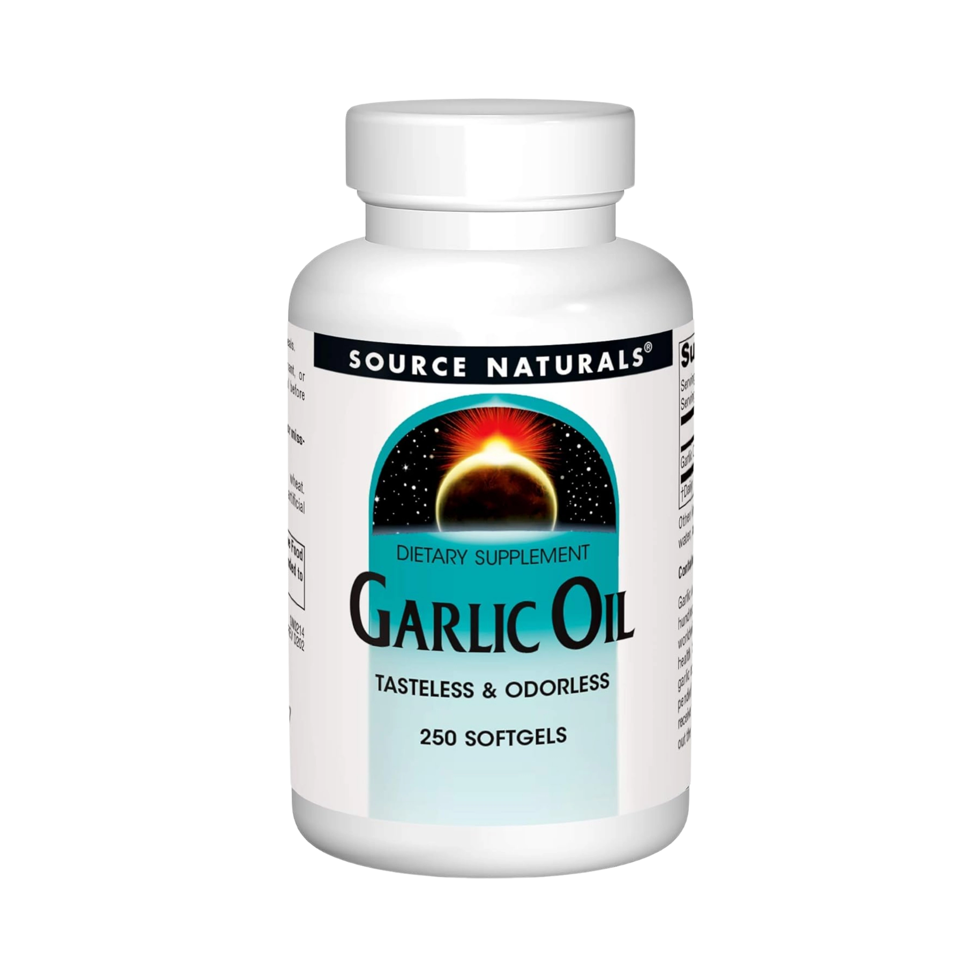 Source Naturals, Garlic Oil, 500 Mg Odorless, 250 softgels