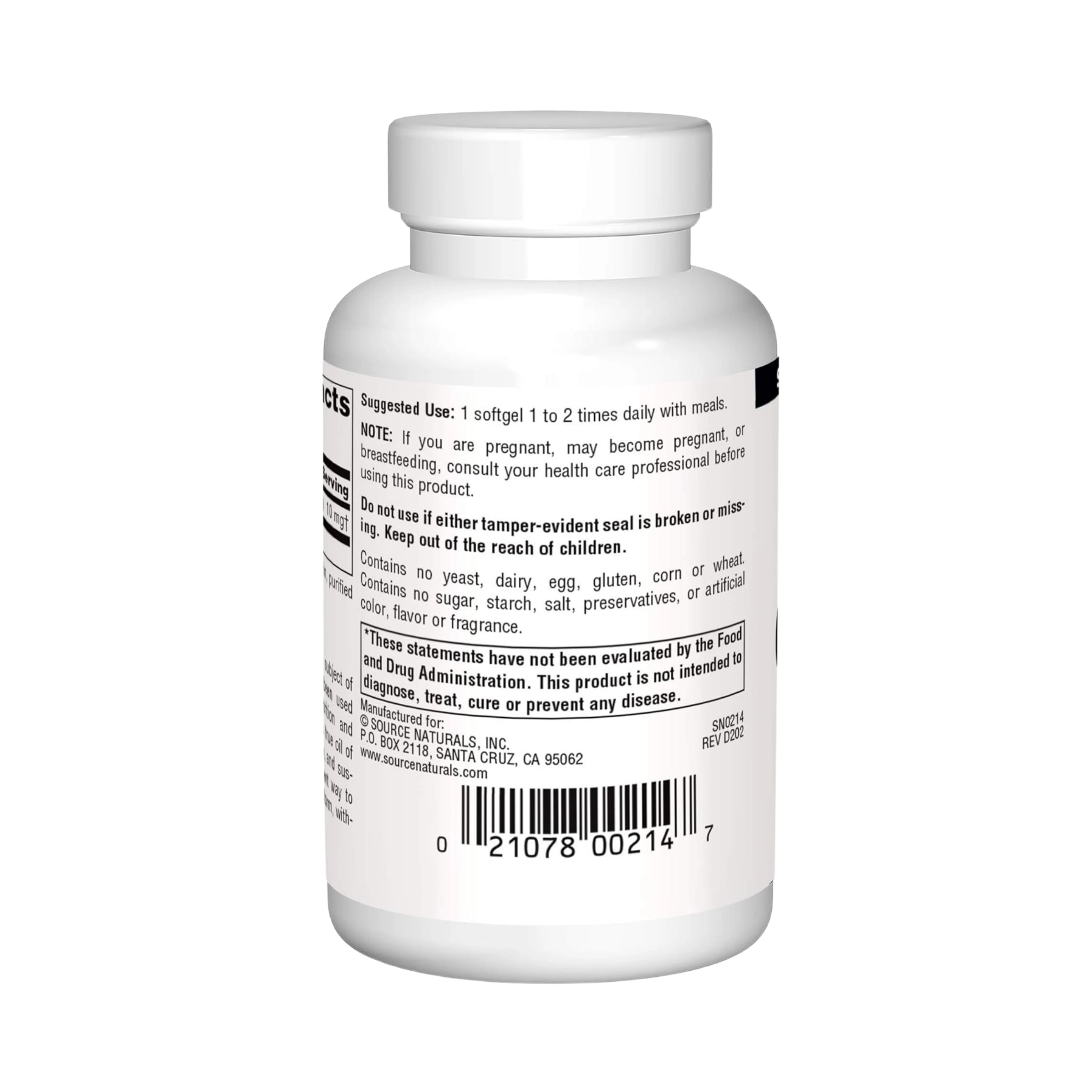 Source Naturals, Garlic Oil, 500 Mg Odorless, 250 softgels