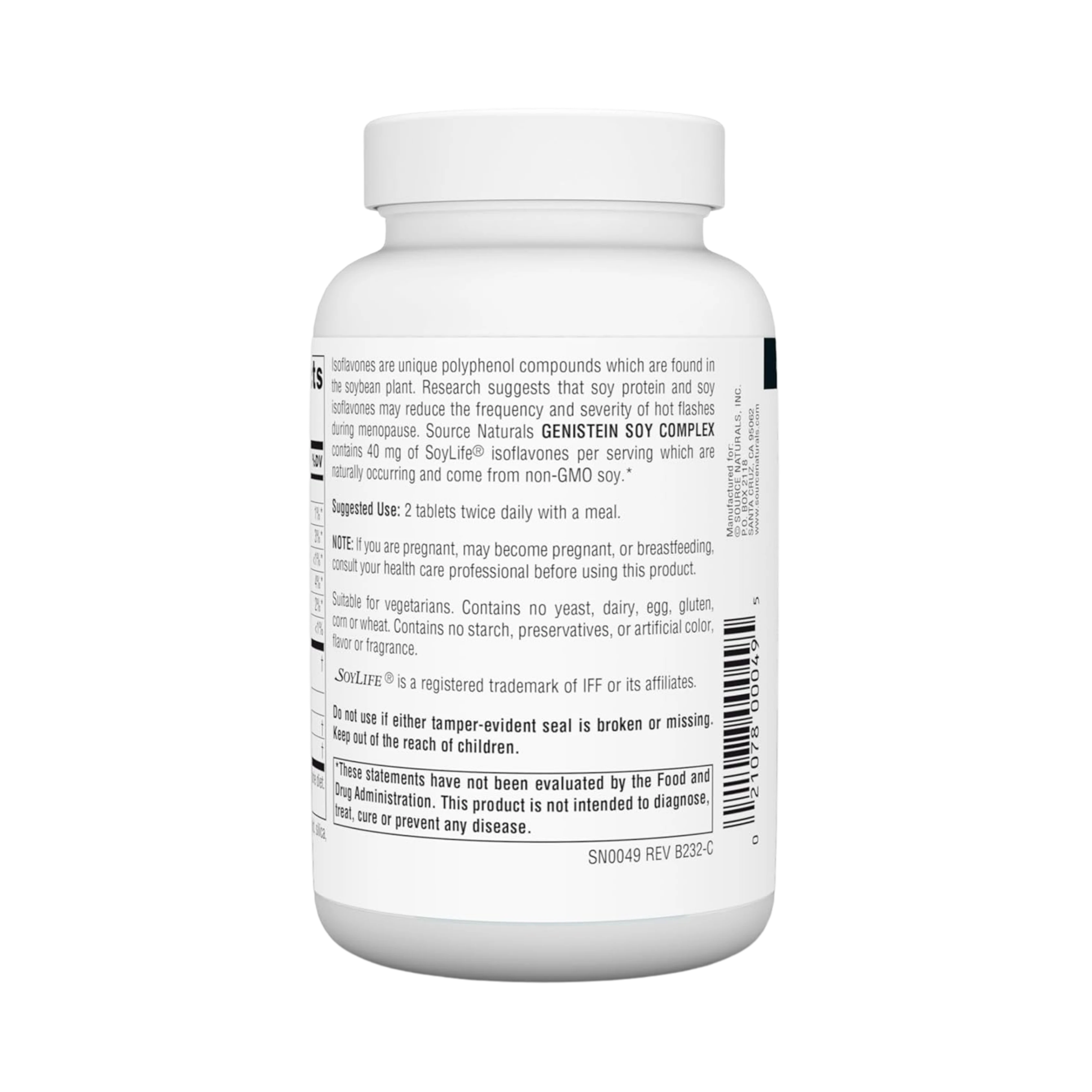 Source Naturals, Genistein Soy Complex, 1000 Mg, 60 Tablets