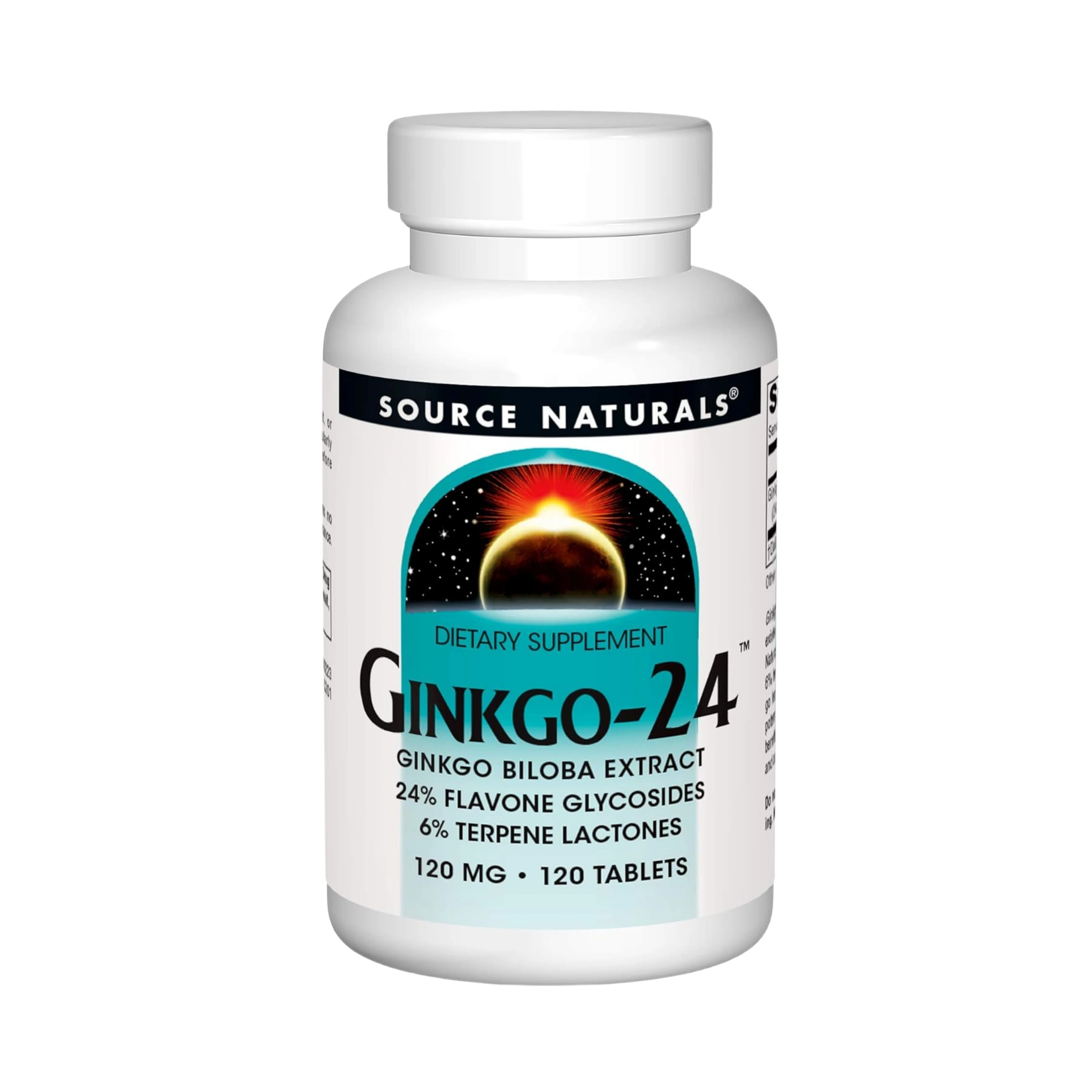Source Naturals, Ginkgo-24, 120 Mg, 120 Tablets
