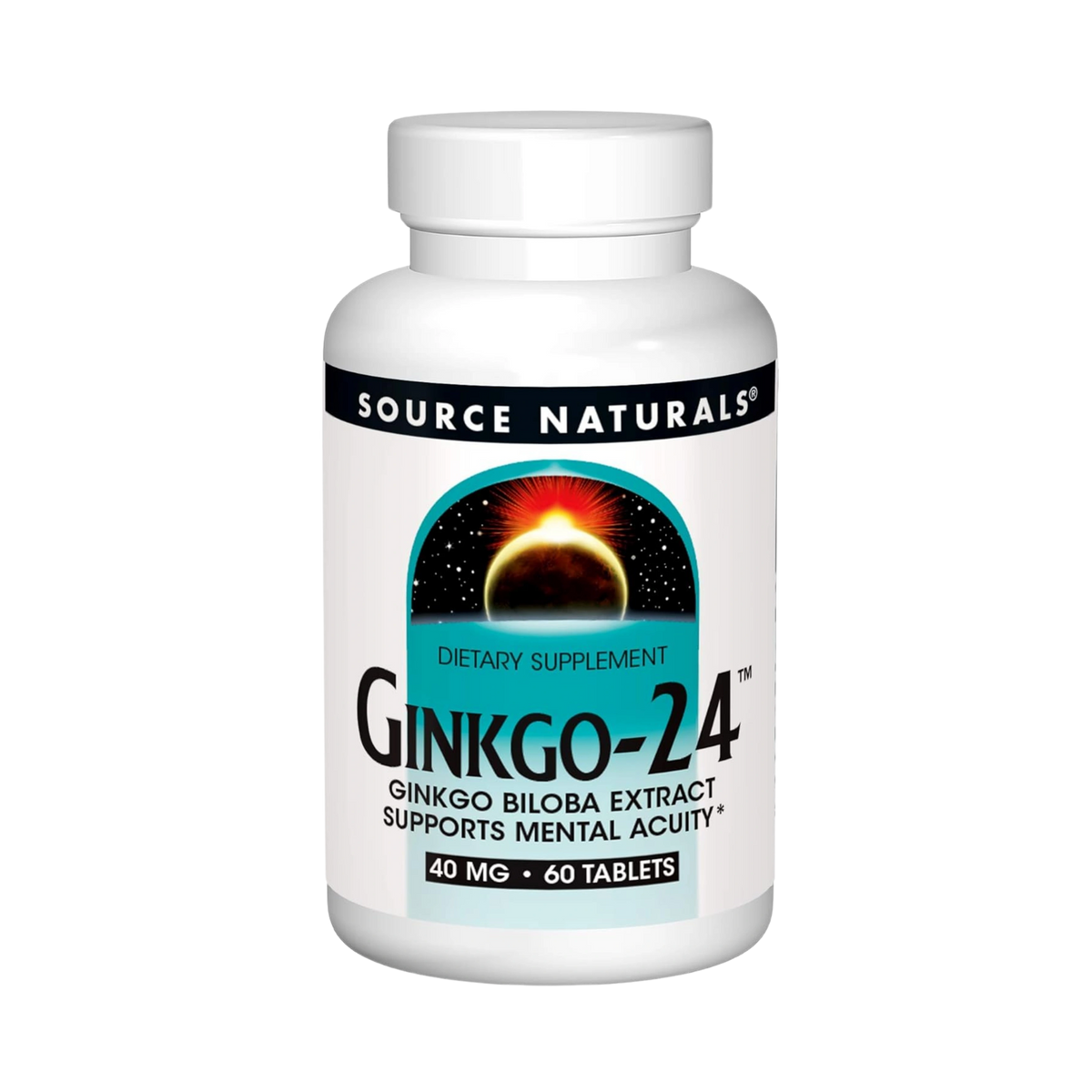Source Naturals, Ginkgo-24, 40 Mg, 60 Tablets