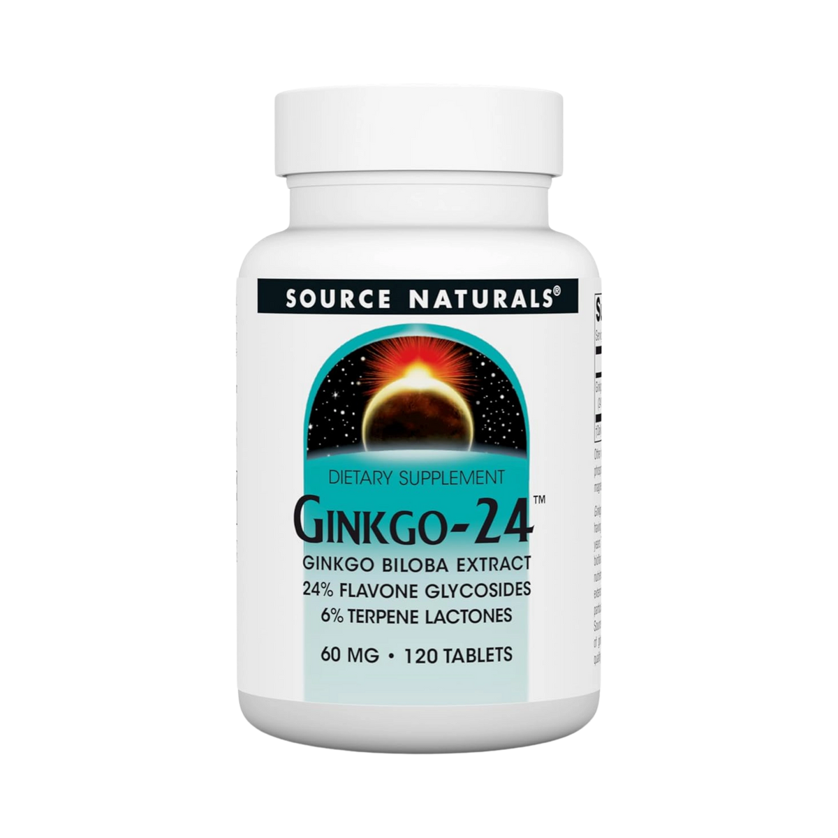 Source Naturals, Ginkgo-24, 60 Mg, 120 Tablets