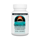 Source Naturals, Ginkgo-24, 60 Mg, 120 Tablets