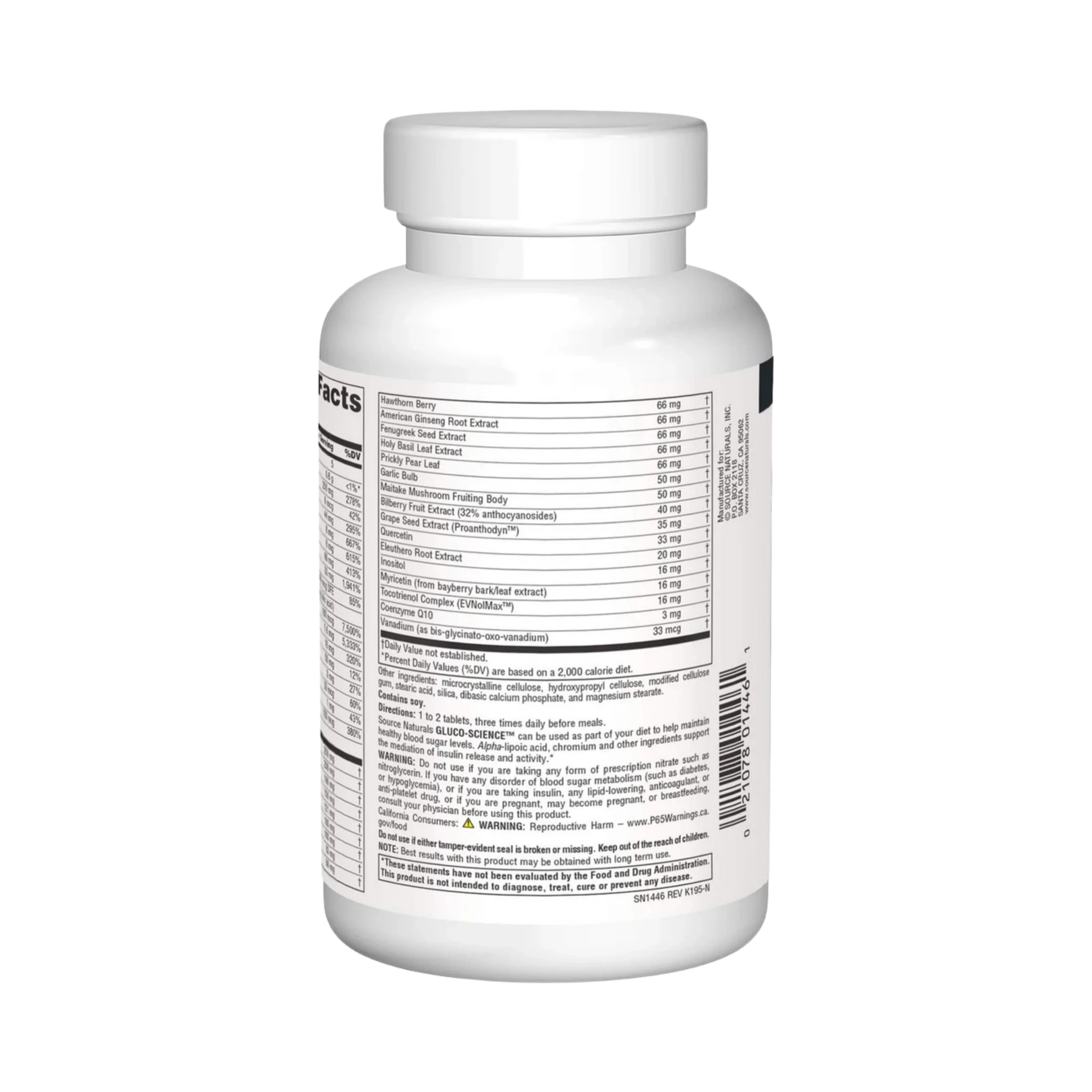 Source Naturals, Gluco-Science, 180 Tablets