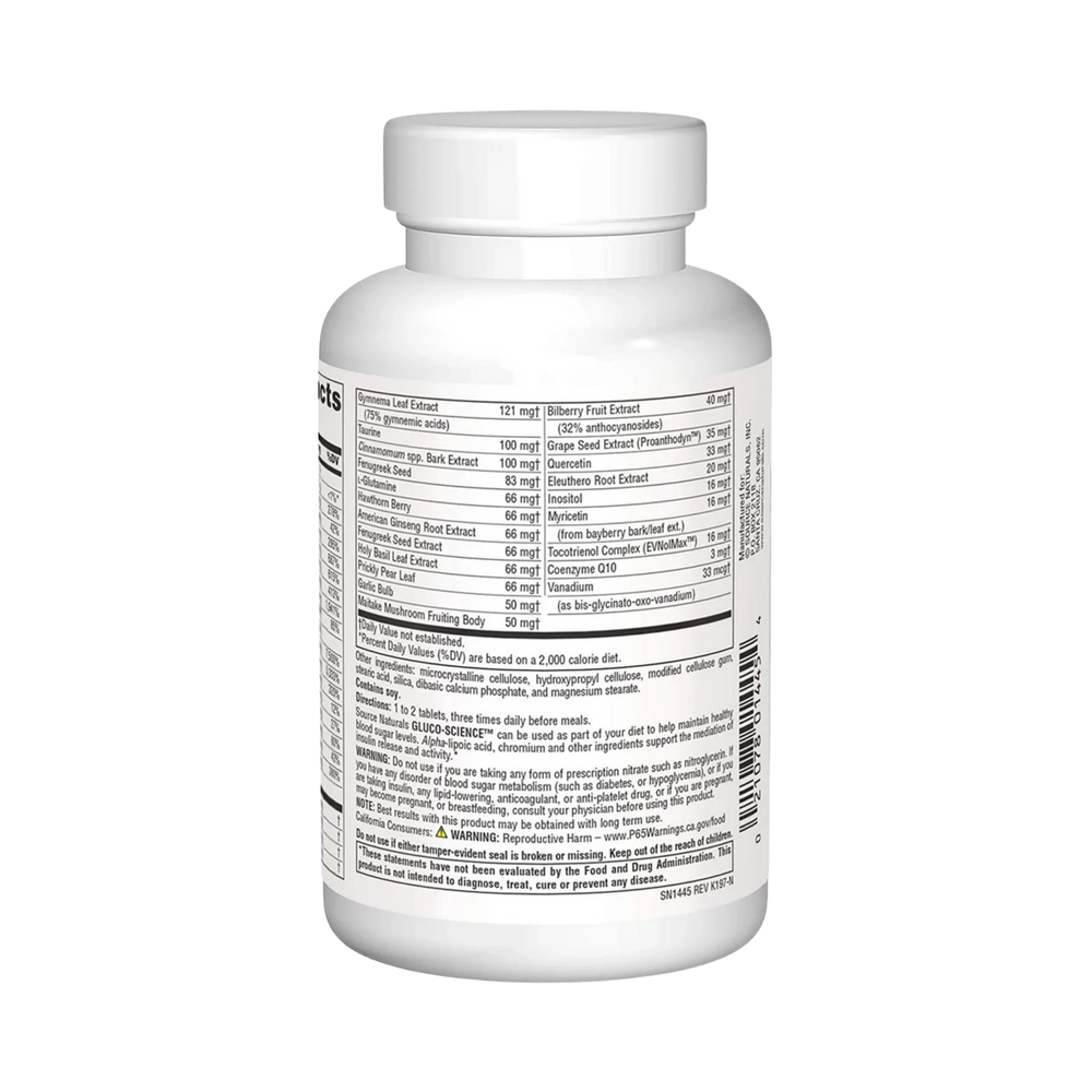 Source Naturals, Gluco-Science, 60 Tablets