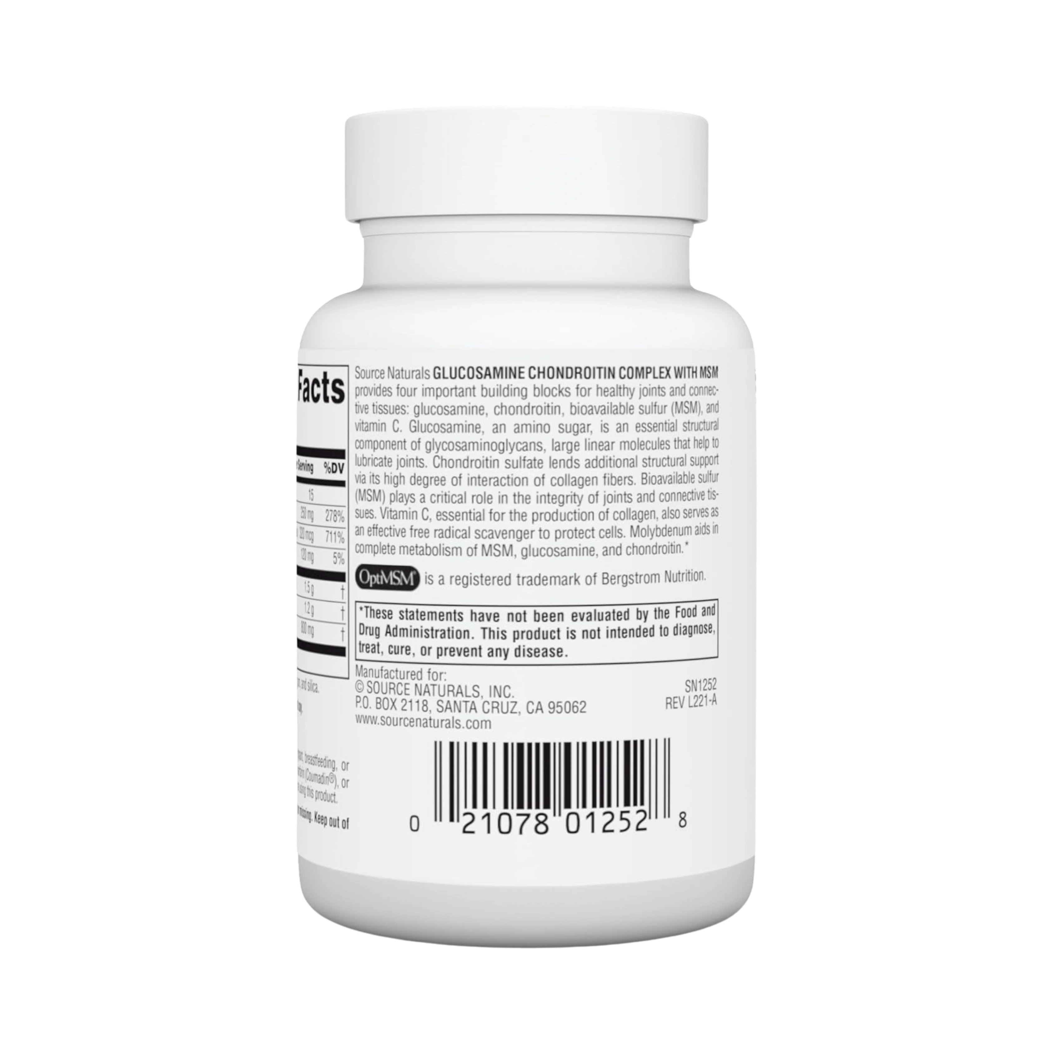 Source Naturals, Glucosamine Chondroitin Complex with MSM, 30 Tablets