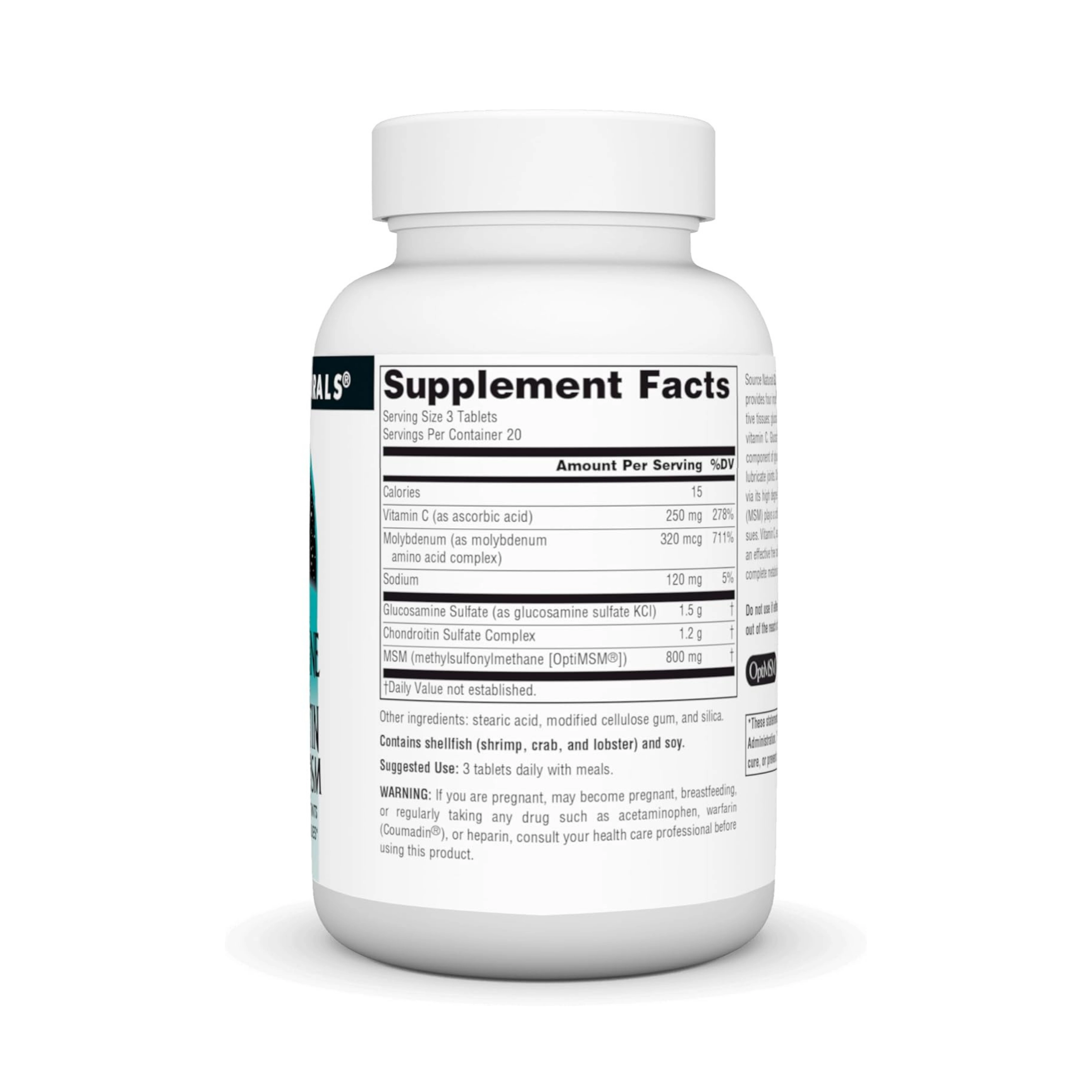 Source Naturals, Glucosamine Chondroitin Complex with MSM, 60 Tablets