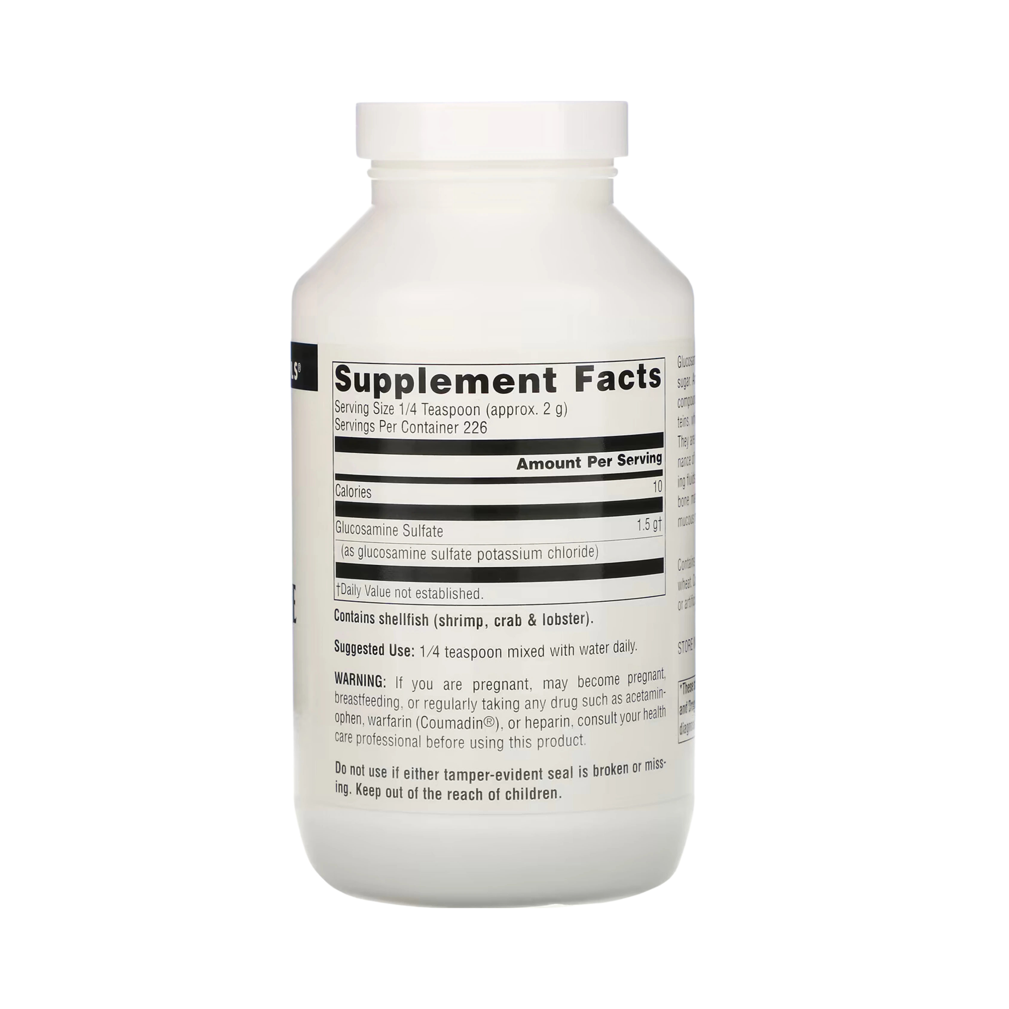 Source Naturals, Glucosamine Sulfate, 4 Powder