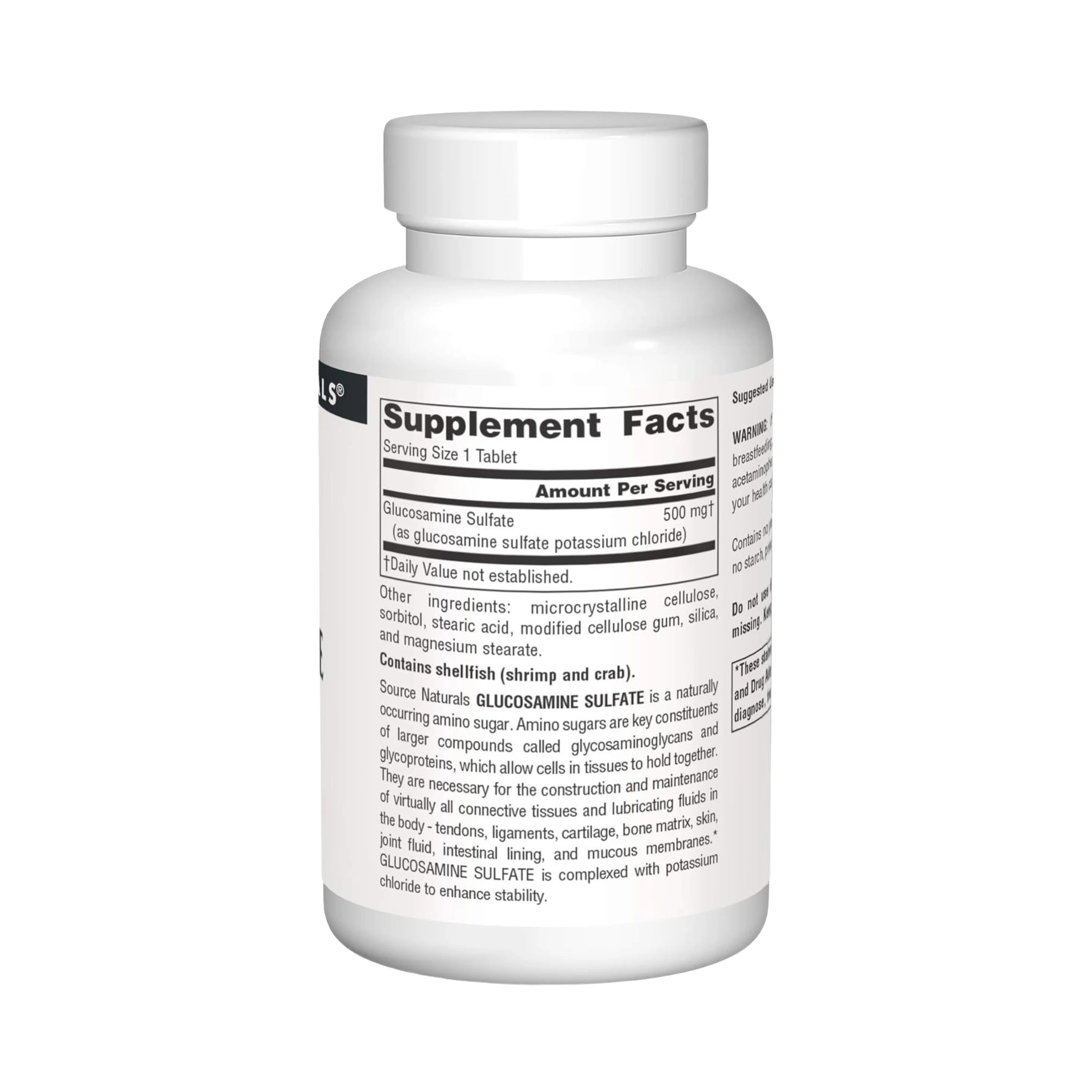 Source Naturals, Glucosamine Sulfate, 500 Mg, 120 Tablets