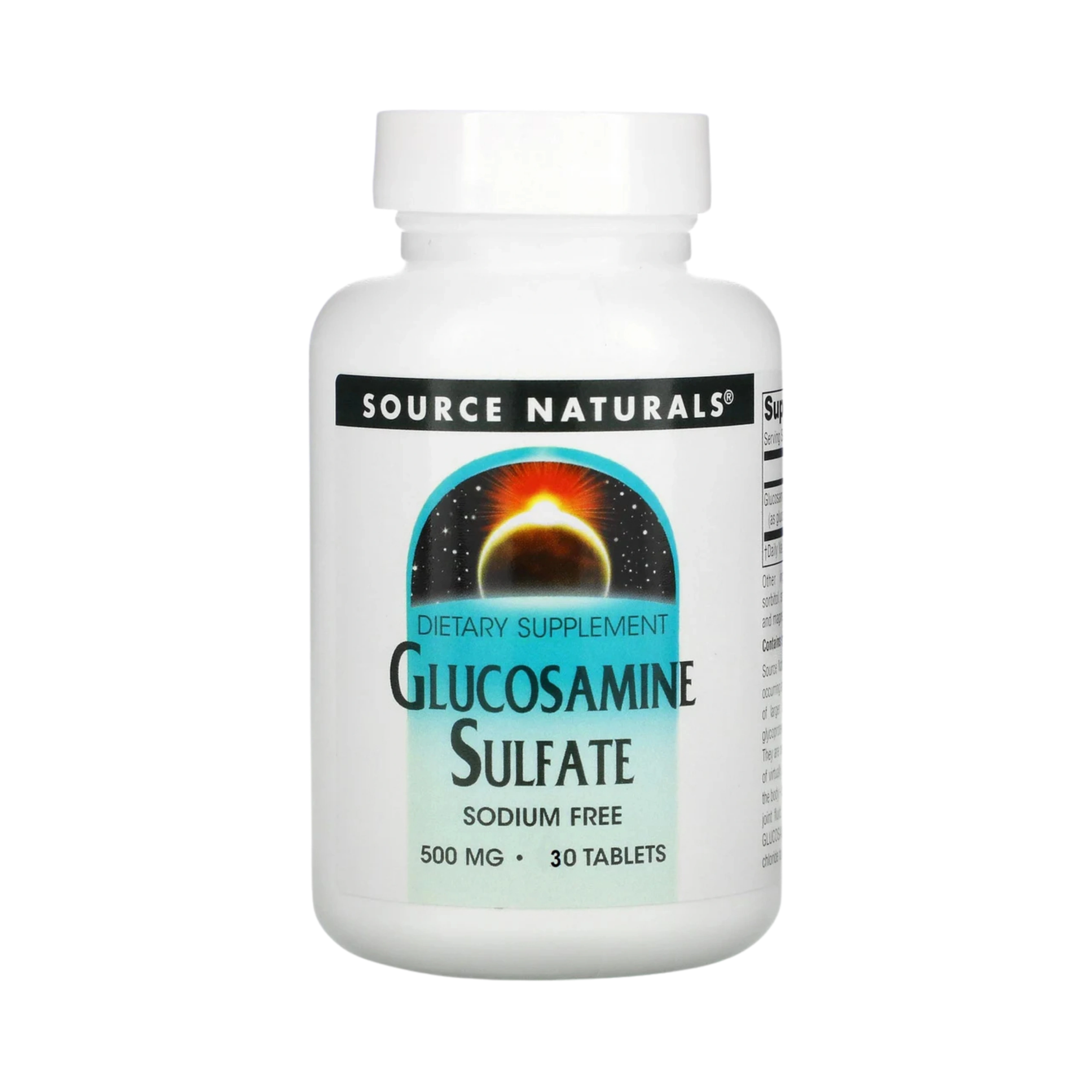 Source Naturals, Glucosamine Sulfate, 500 Mg, 30 Tablets