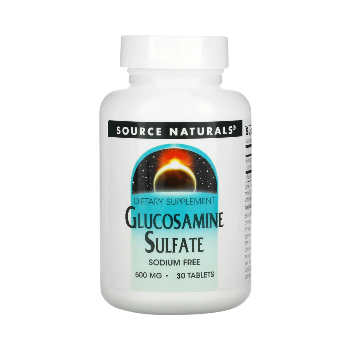 Source Naturals, Glucosamine Sulfate, 500 Mg, 30 Tablets