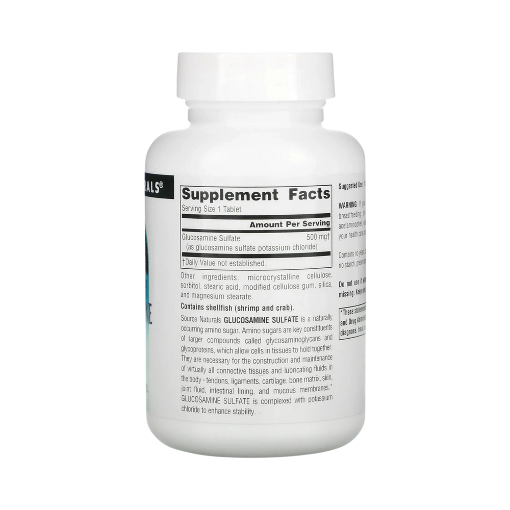 Source Naturals, Glucosamine Sulfate, 500 Mg, 30 Tablets
