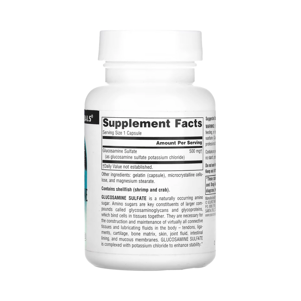 Source Naturals, Glucosamine Sulfate, 500 Mg, 60 Capsules