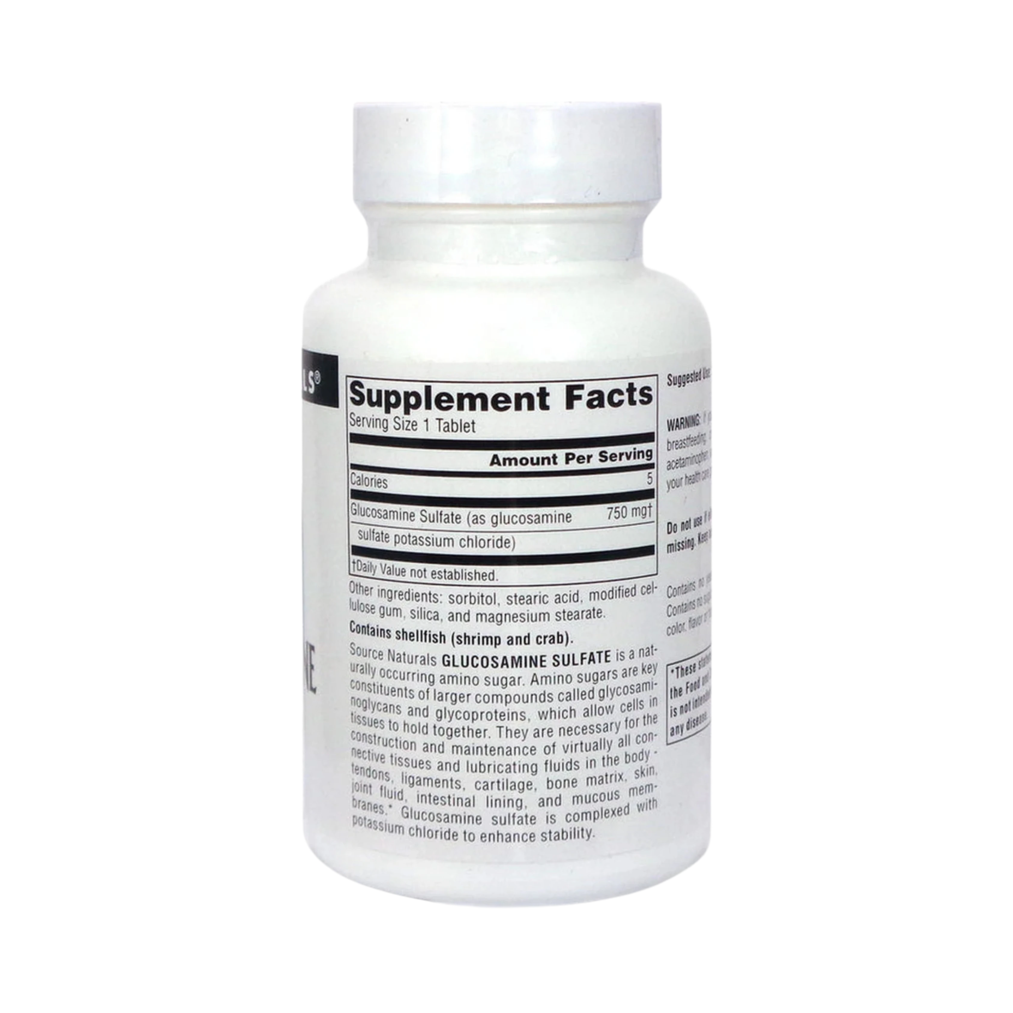 Source Naturals, Glucosamine Sulfate, 750 Mg, 60 Tablets