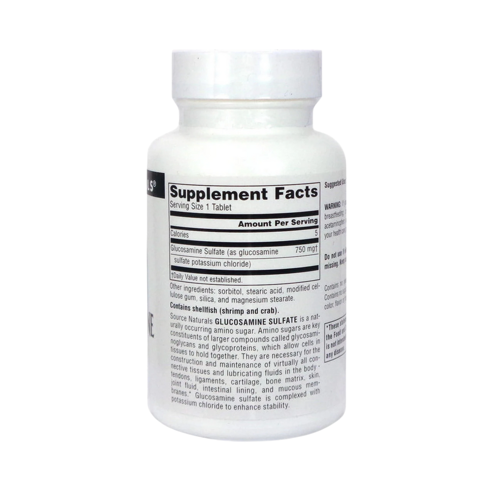 Source Naturals, Glucosamine Sulfate, 750 Mg, 60 Tablets