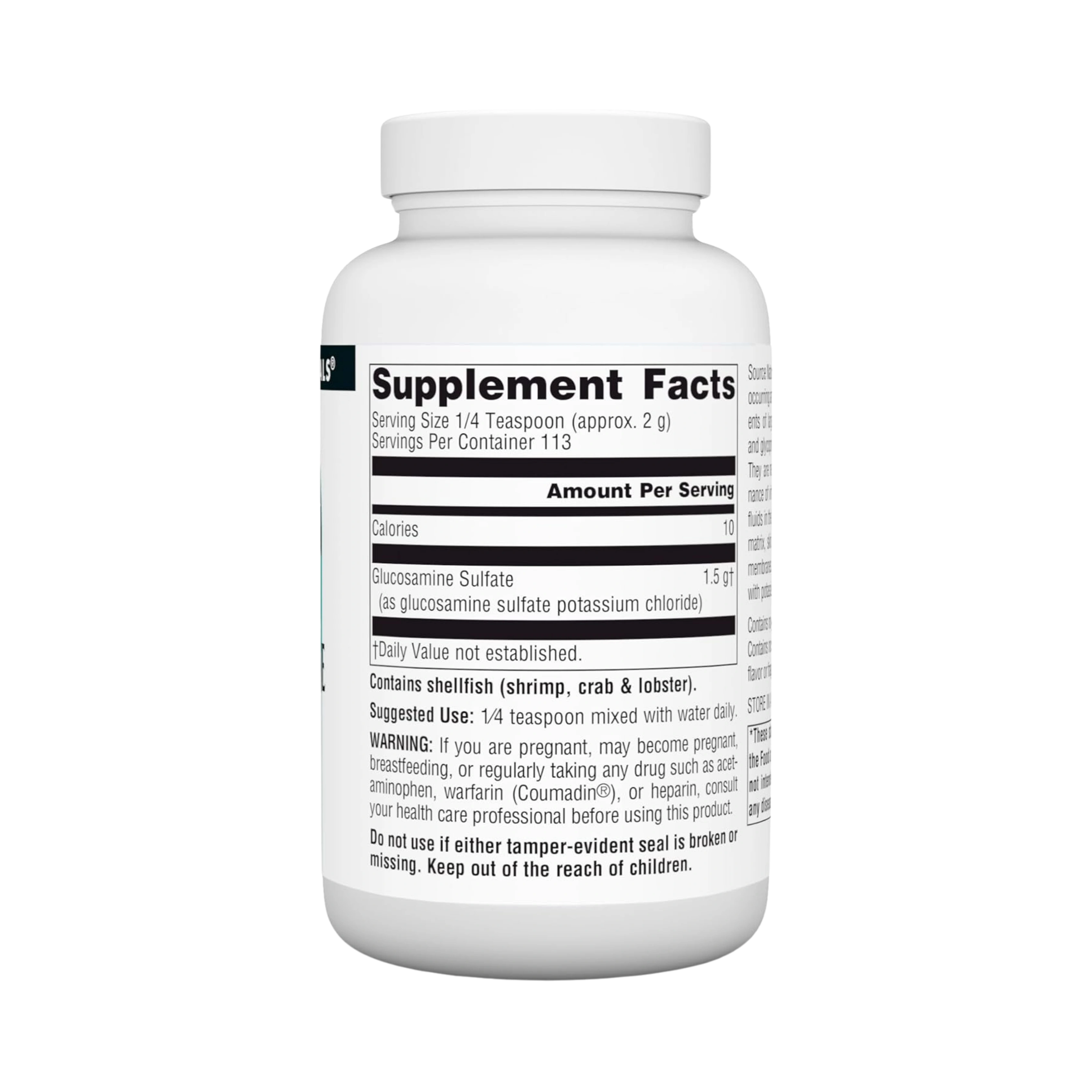 Source Naturals, Glucosamine Sulfate, 8 Powder