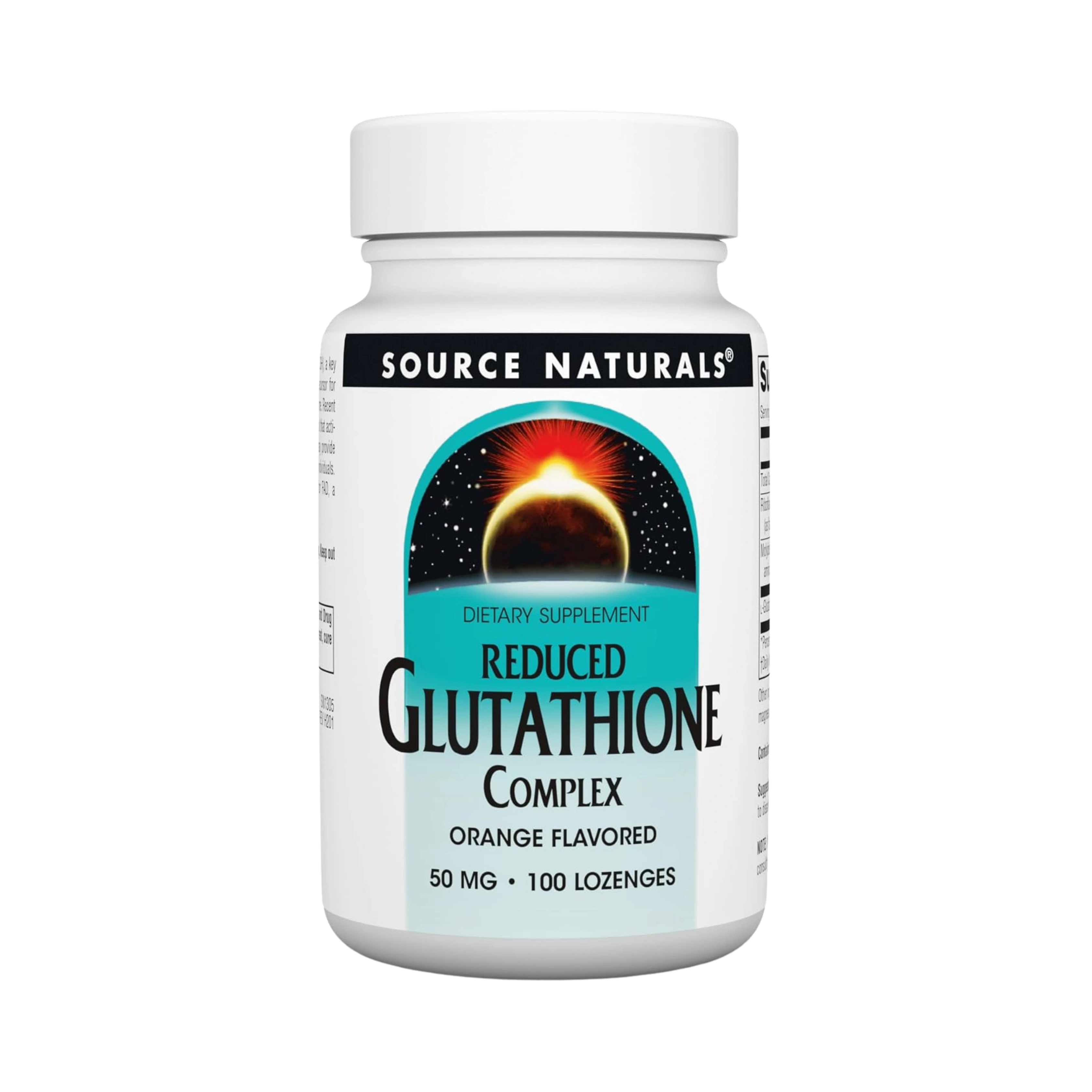 Source Naturals, Glutathione Complex, Reduced, 50 Mg, 100 Orange Lozenge