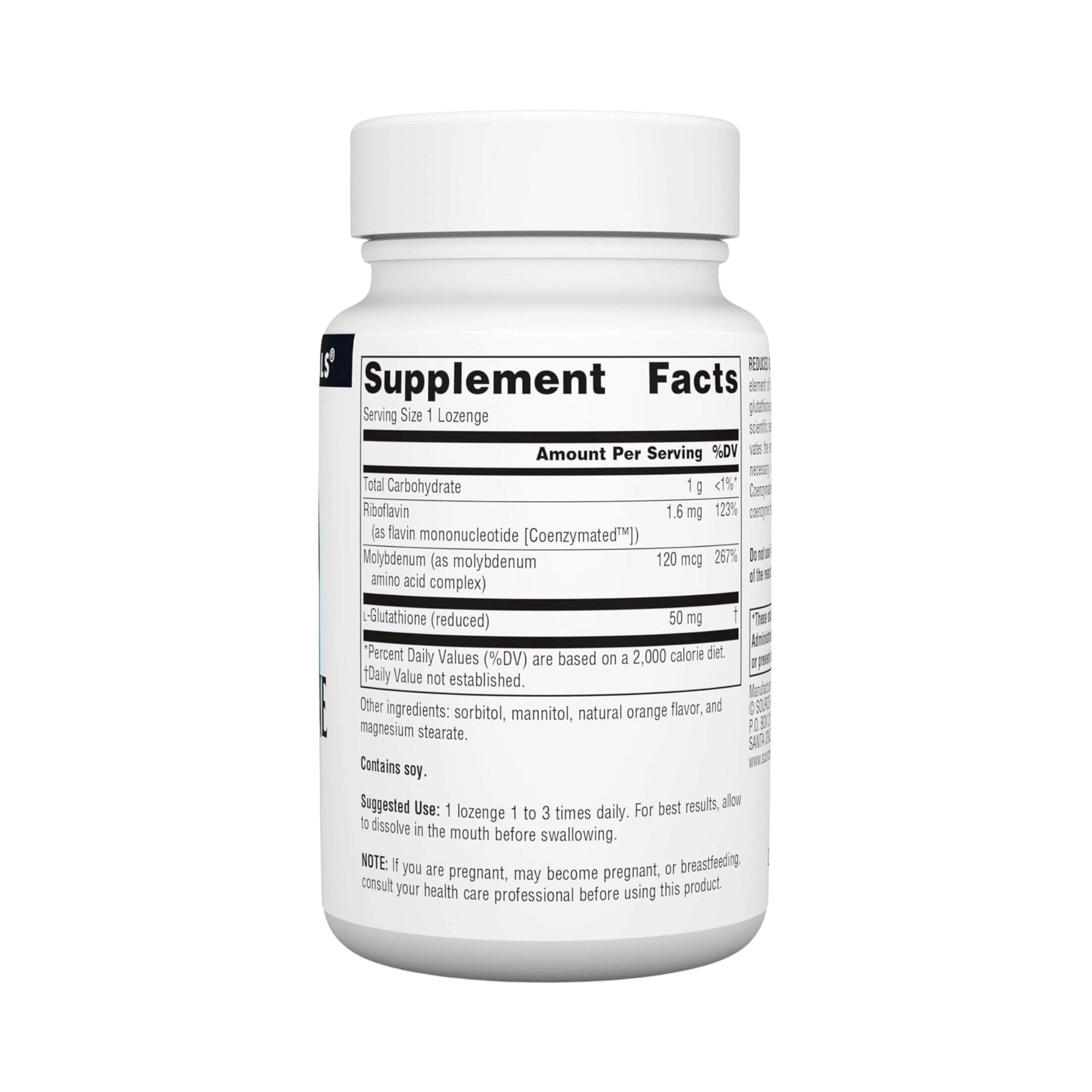 Source Naturals, Glutathione Complex, Reduced, 50 Mg, 100 Orange Lozenge