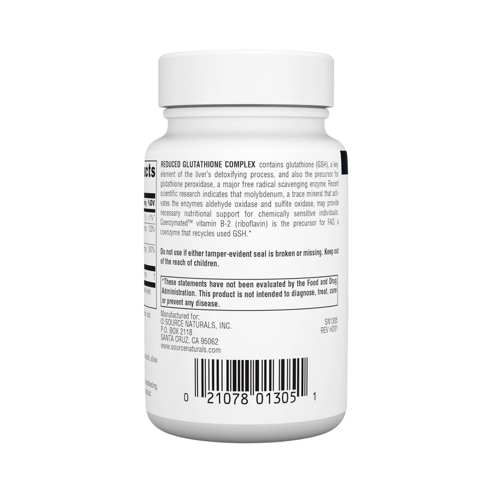 Source Naturals, Glutathione Complex, Reduced, 50 Mg, 100 Orange Lozenge