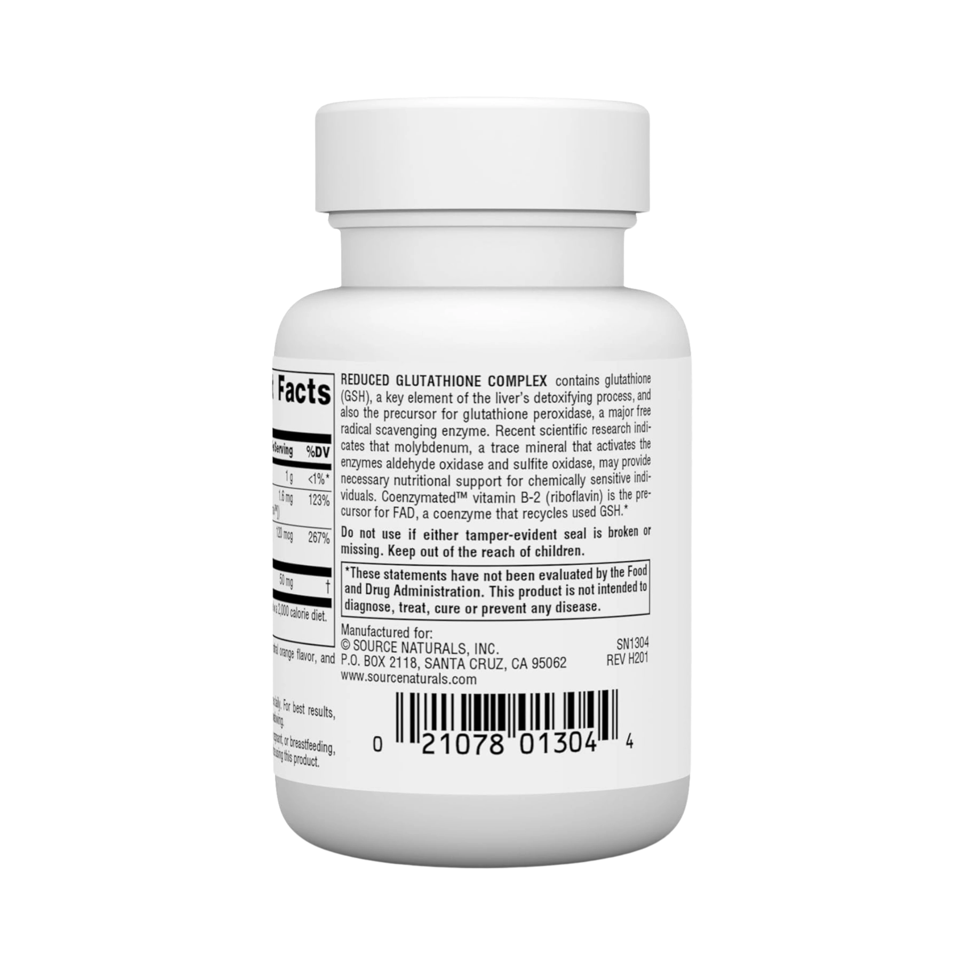 Source Naturals, Glutathione Complex, Reduced, 50 Mg, 50 Orange Lozenge