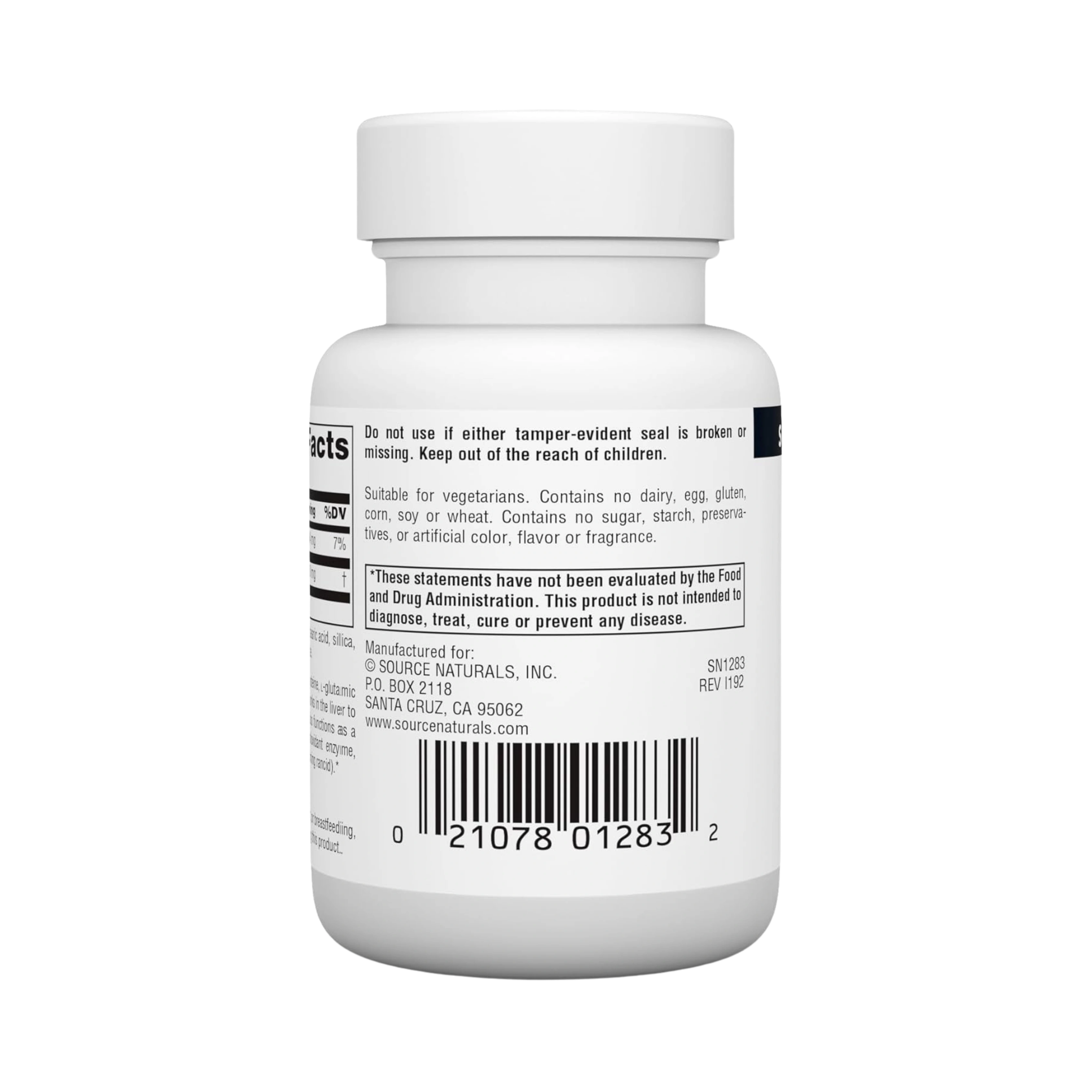 Source Naturals, Glutathione, Reduced, 250 Mg, 60 Tablets