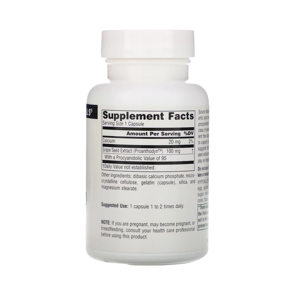 Source Naturals, Grape Seed Extract, Proanthodyn, 100 Mg, 120 Caps