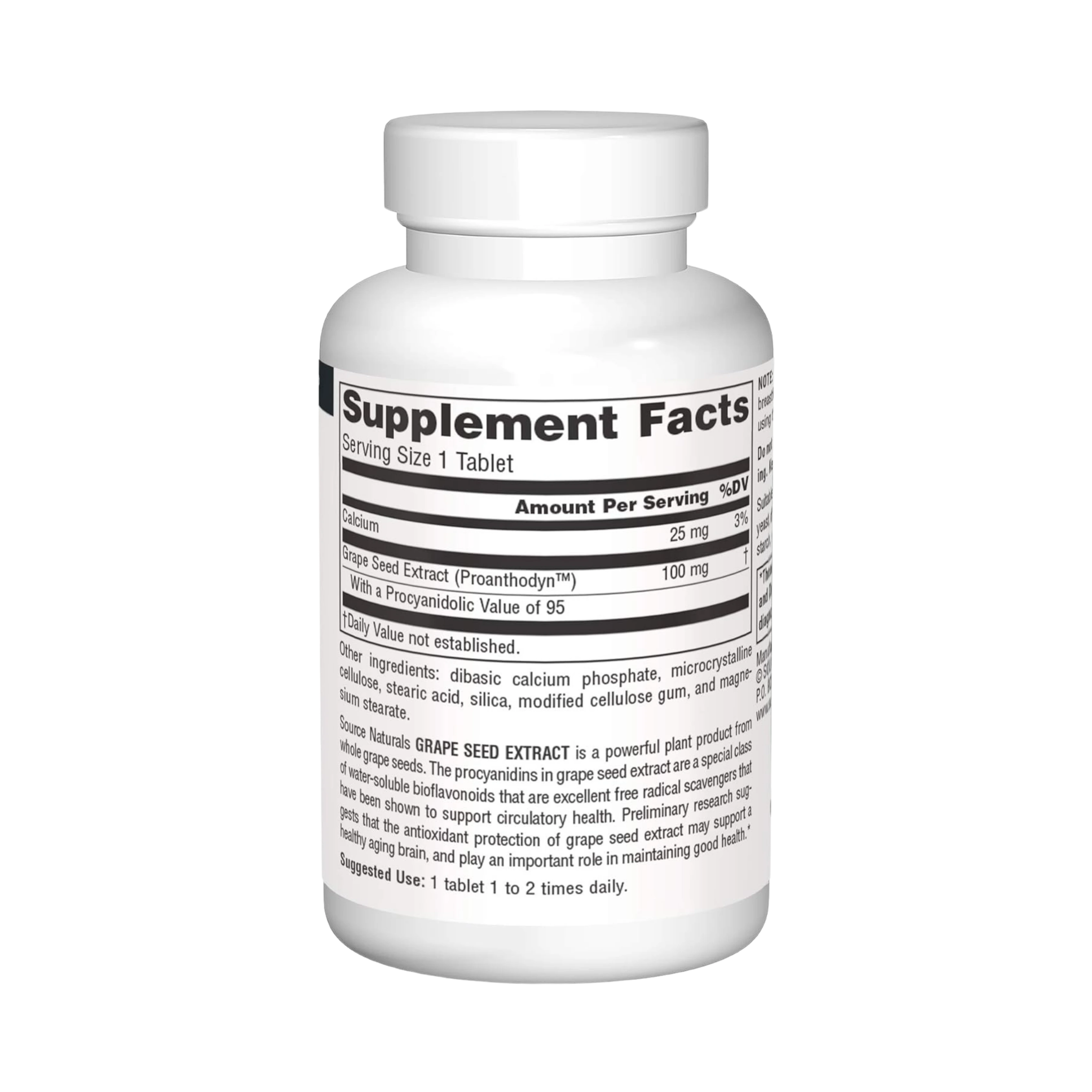 Source Naturals, Grape Seed Extract, Proanthodyn, 100 Mg, 60 Tablets