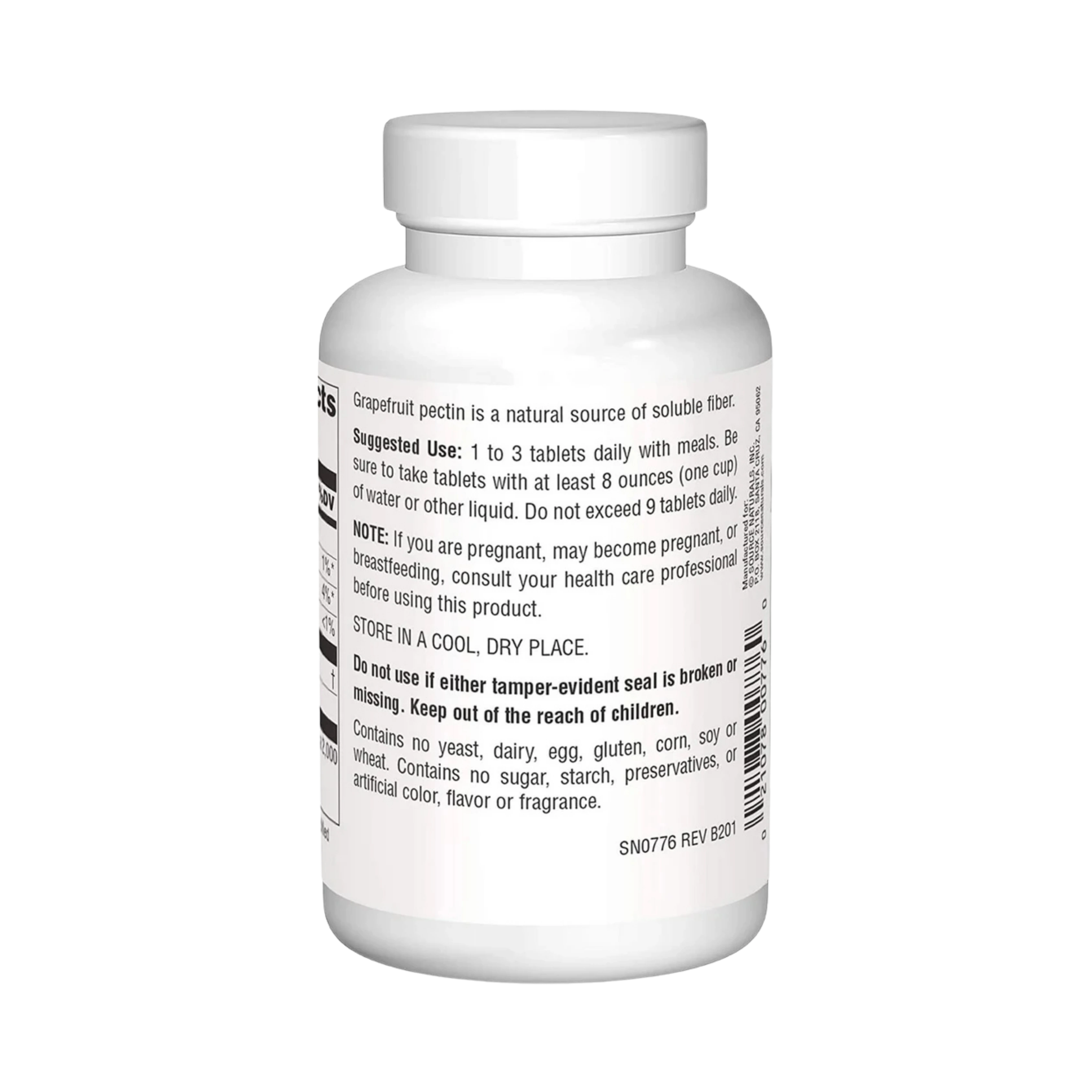 Source Naturals, Grapefruit Pectin, 120 Tablets