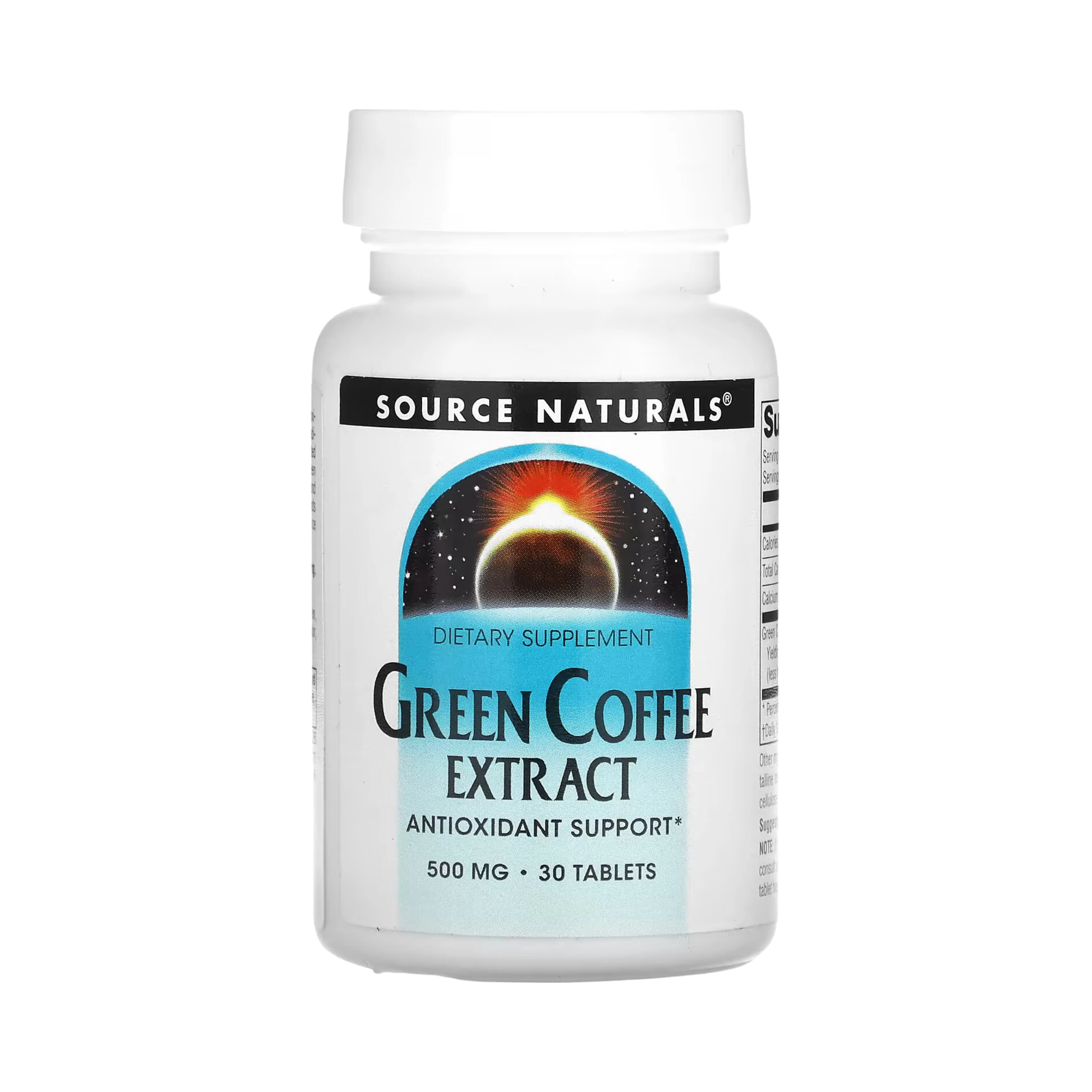 Source Naturals, Green Coffee Extract, 500 Mg, 30 Tablets