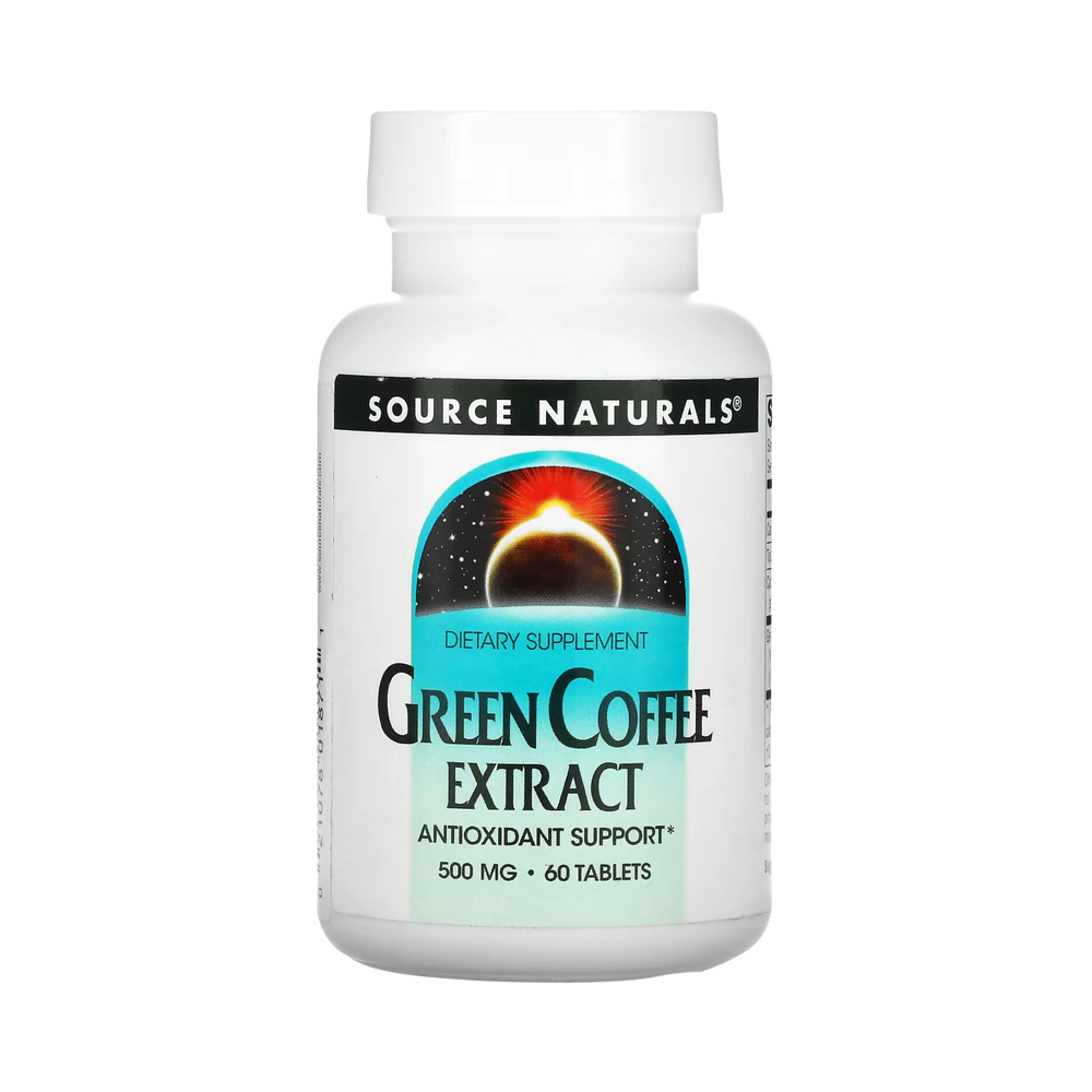 Source Naturals, Green Coffee Extract, 500 Mg, 60 Tablets