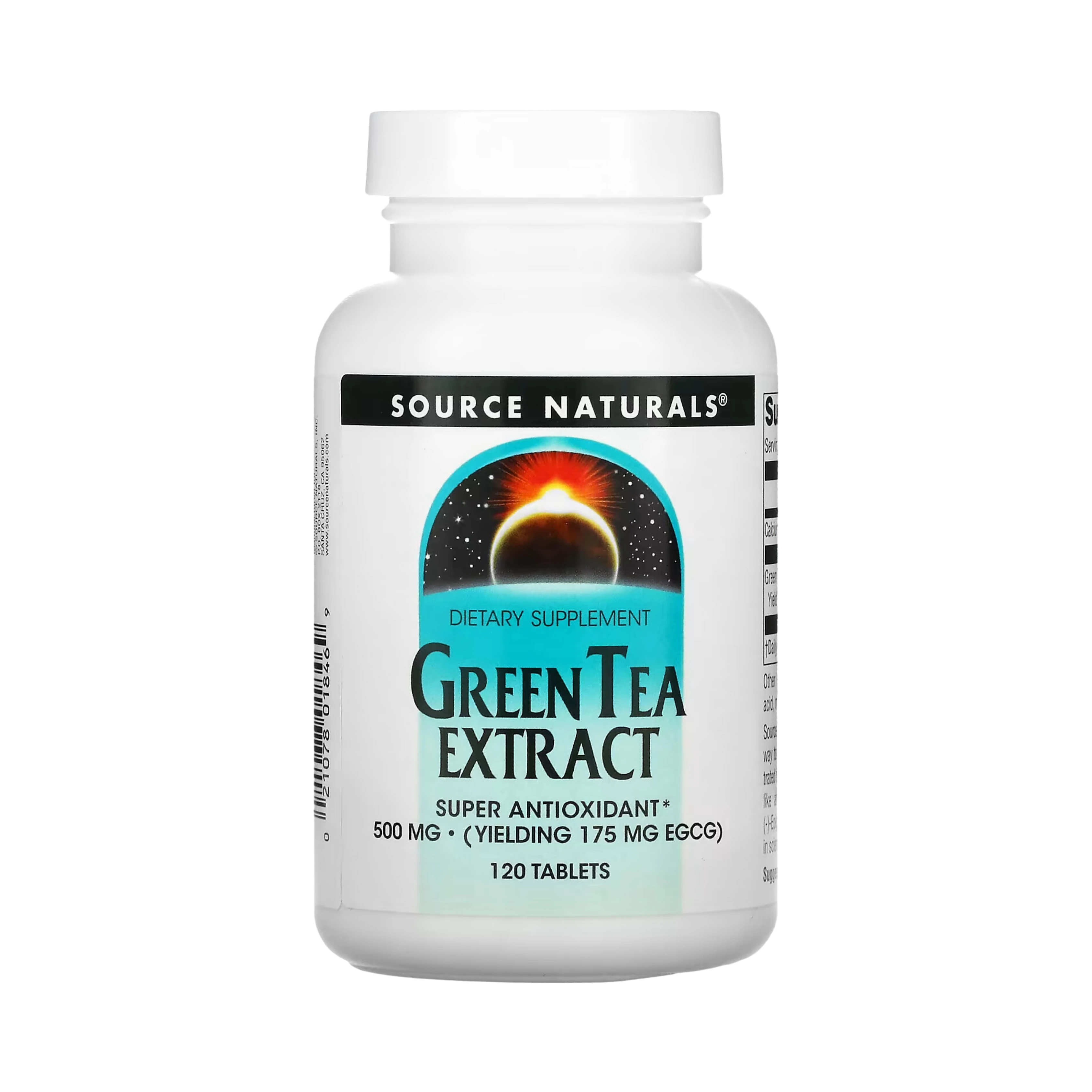 Source Naturals, Green Tea Extract, 500 Mg, 120 Tablets