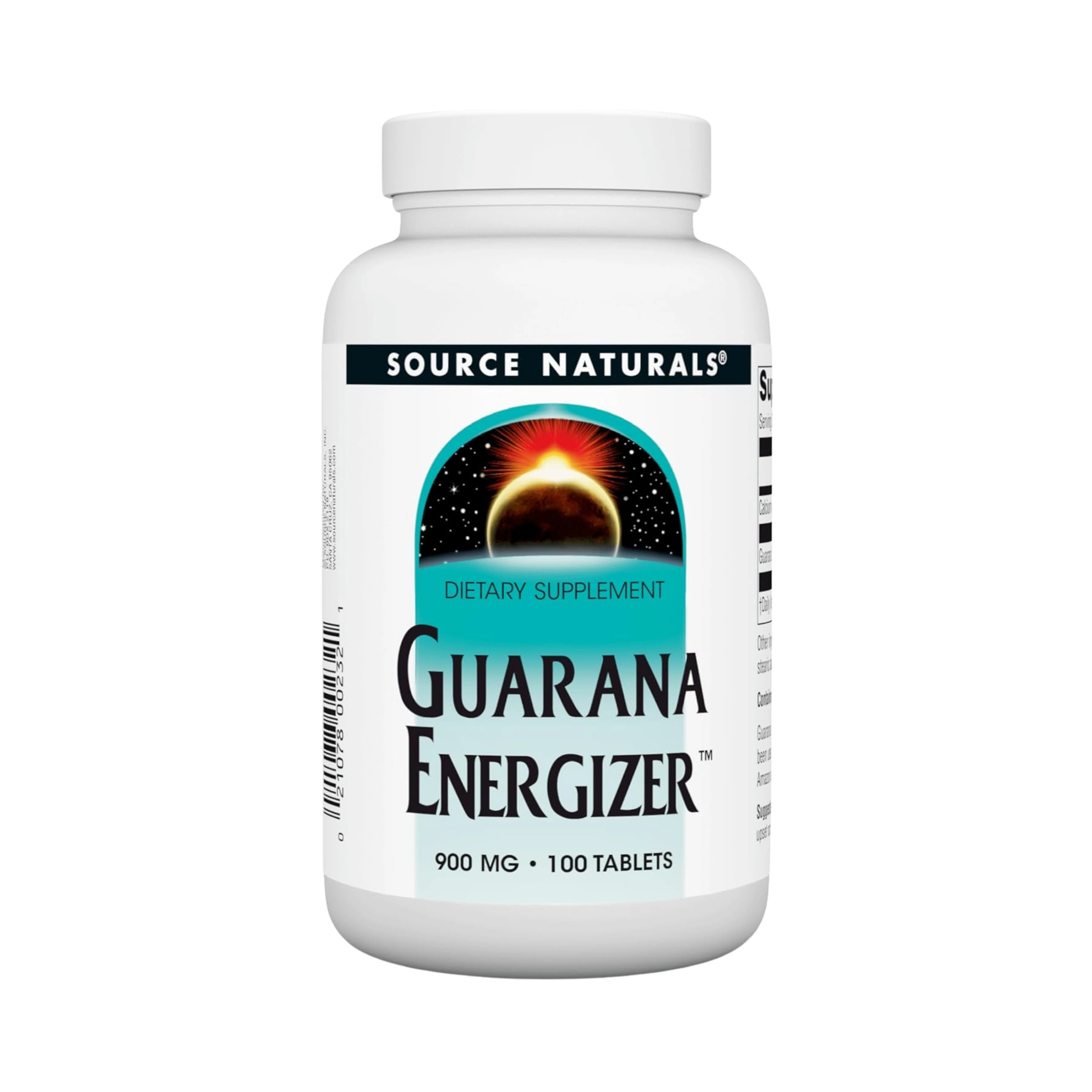 Source Naturals, Guarana Energizer, 900 Mg, 100 Tablets