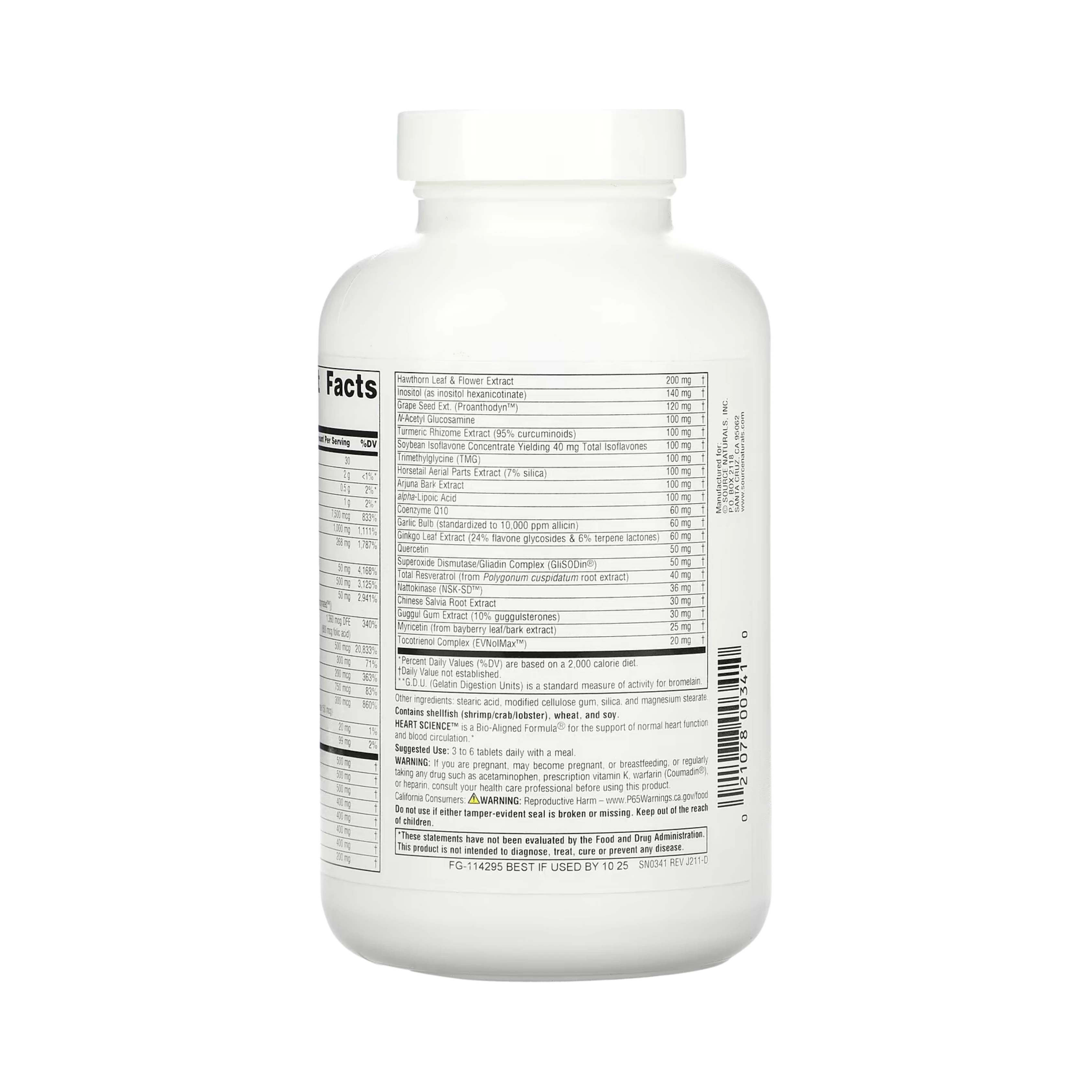 Source Naturals, Heart Science, 30 Tablets