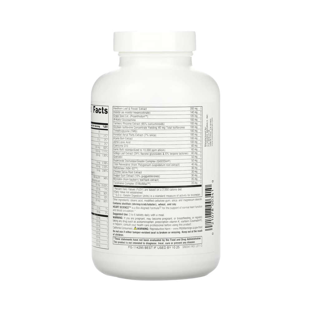 Source Naturals, Heart Science, 30 Tablets