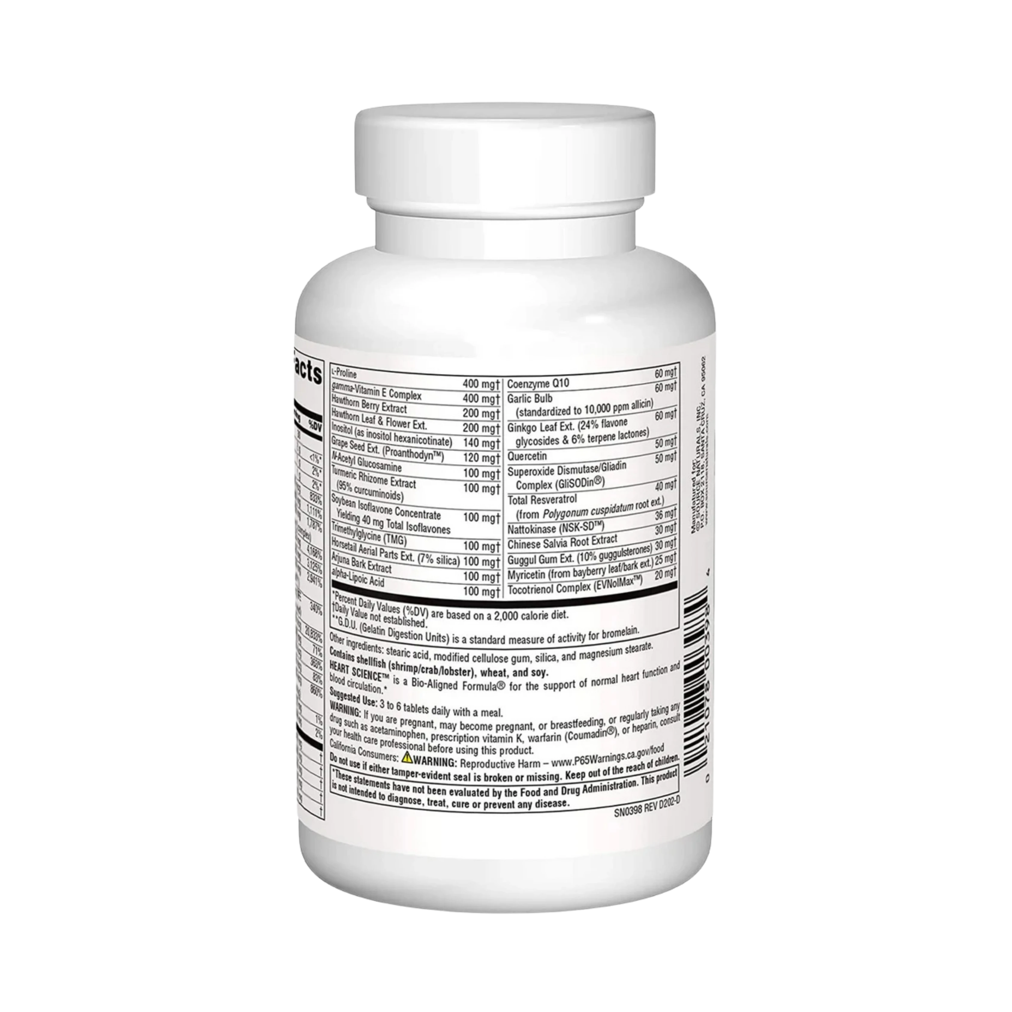 Source Naturals, Heart Science, 60 Tablets