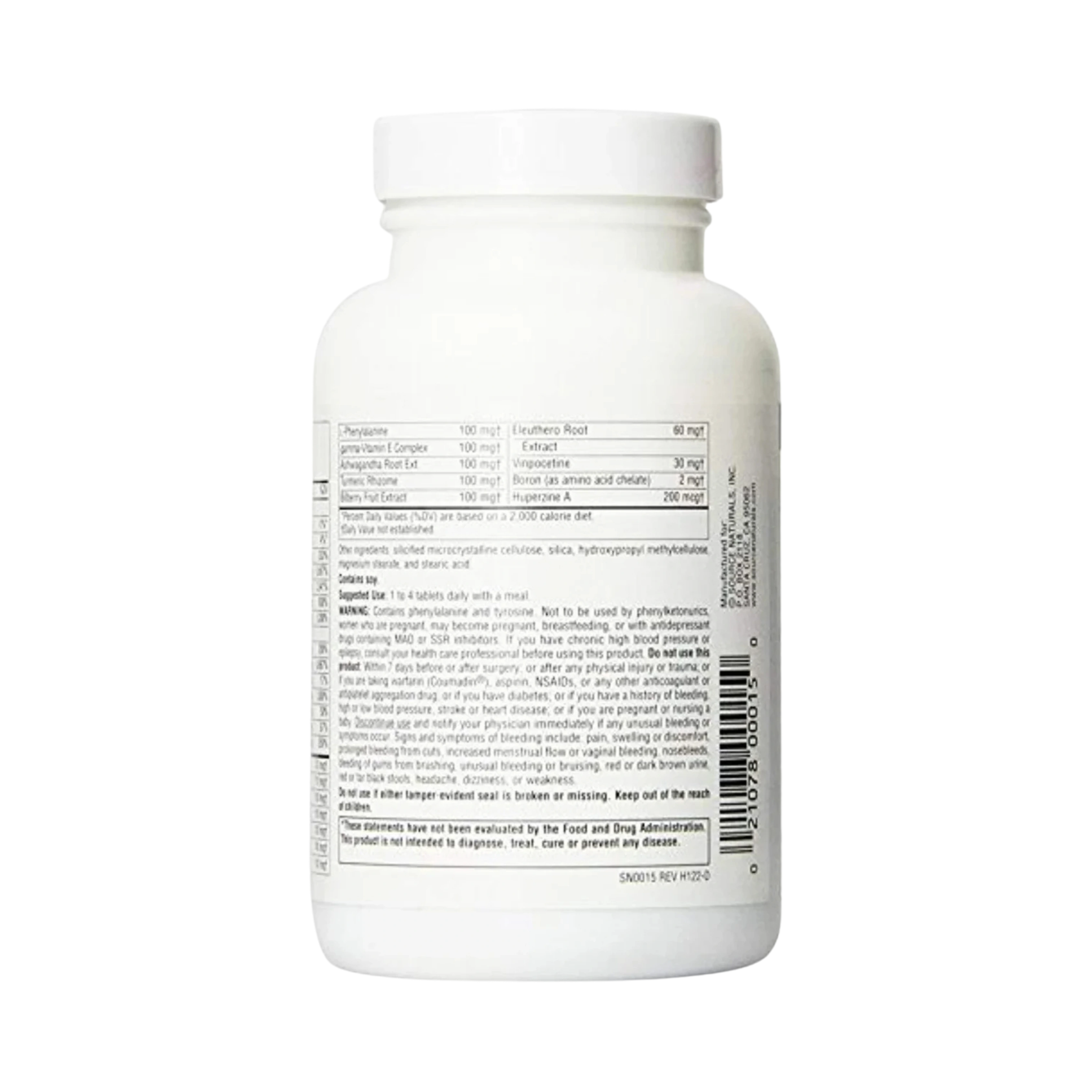 Source Naturals, Higher Mind, 60 Tablets