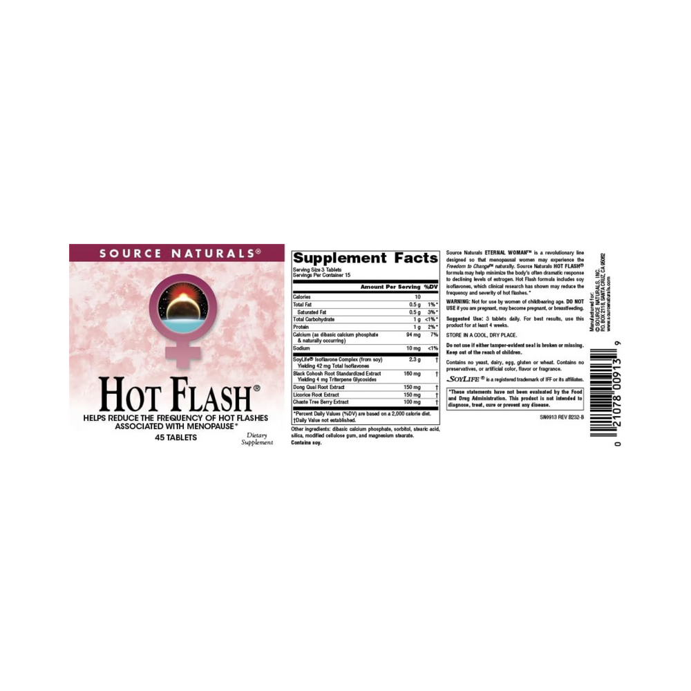 Source Naturals, Hot Flash, 45 Tablets