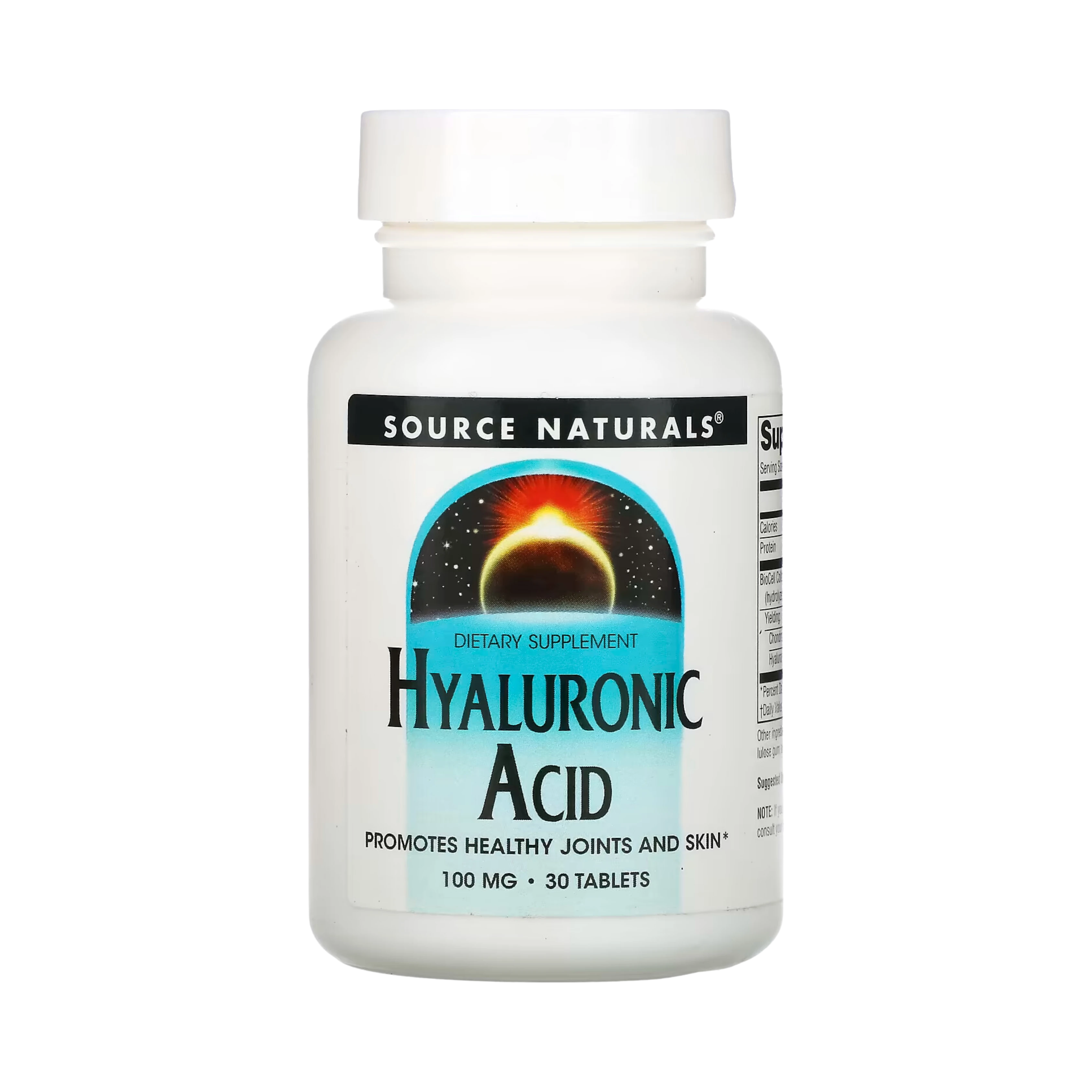 Source Naturals, Hyaluronic Acid, 100 Mg, 30 Tablets