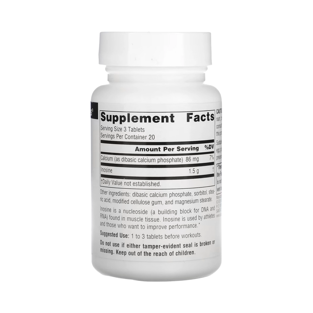 Source Naturals, Inosine, 500 Mg, 30 Tablets