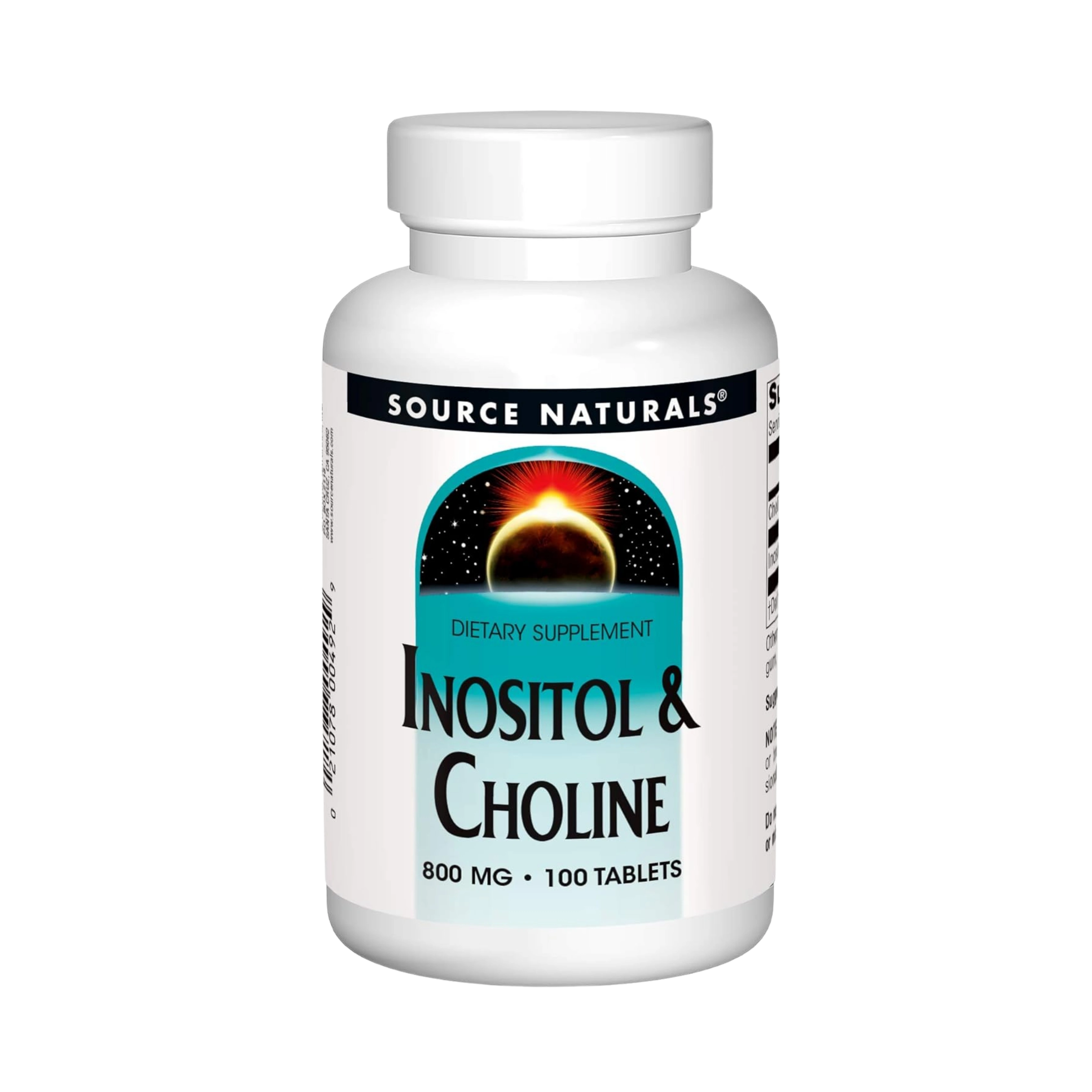 Source Naturals, Inositol & Choline, 800 Mg, 100 Tablets
