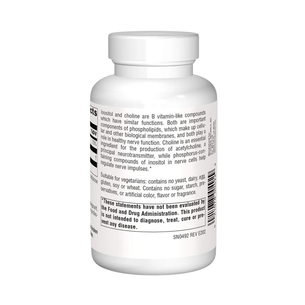 Source Naturals, Inositol & Choline, 800 Mg, 100 Tablets