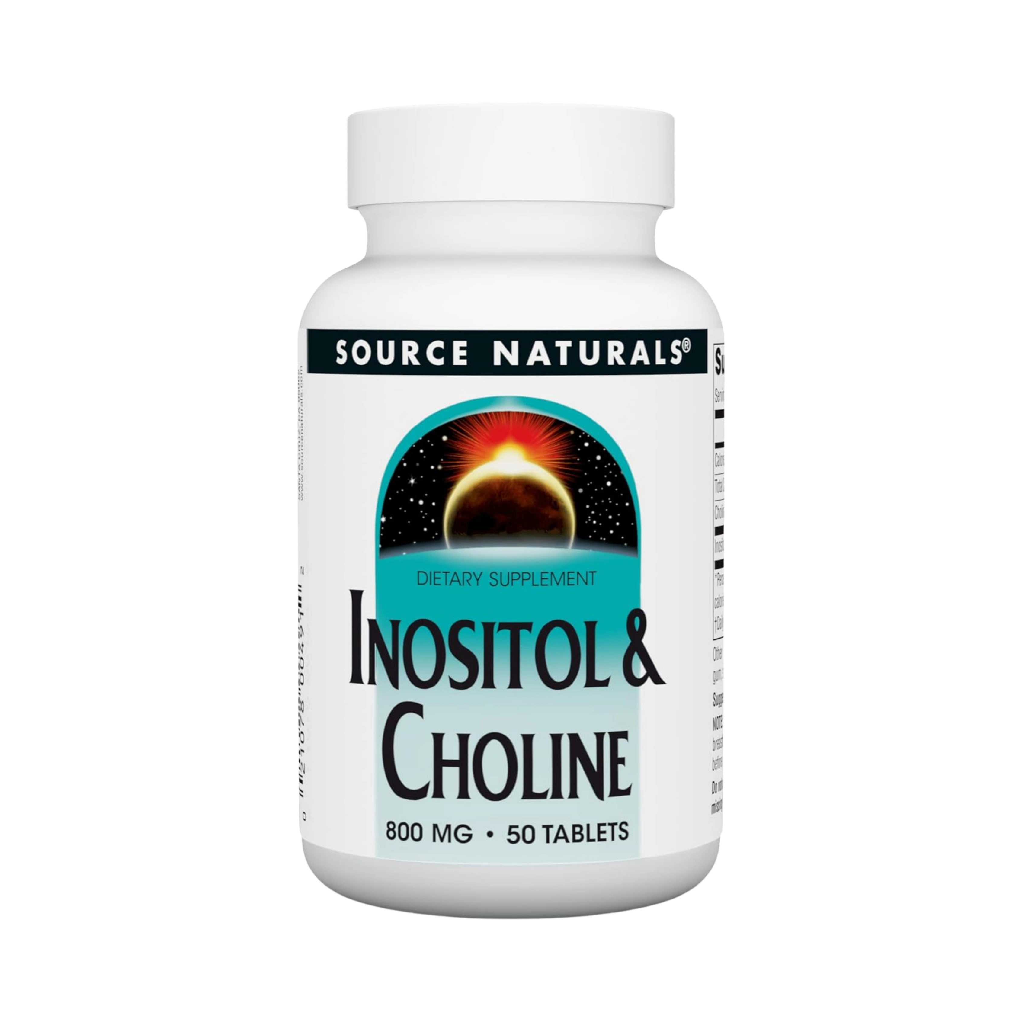 Source Naturals, Inositol & Choline, 800 Mg, 50 Tablets