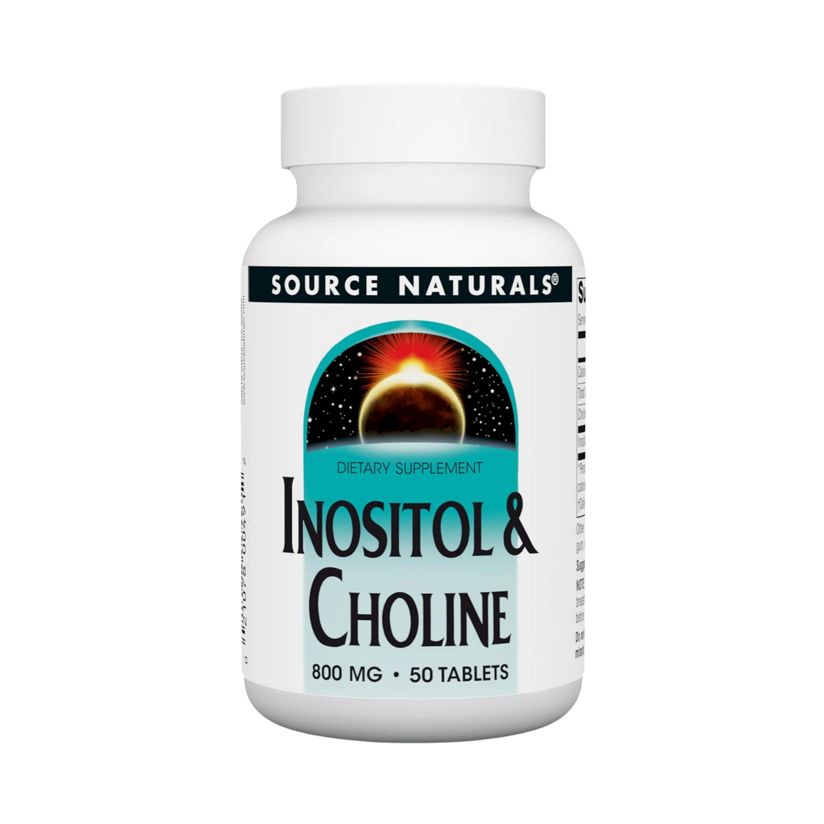 Source Naturals, Inositol & Choline, 800 Mg, 50 Tablets