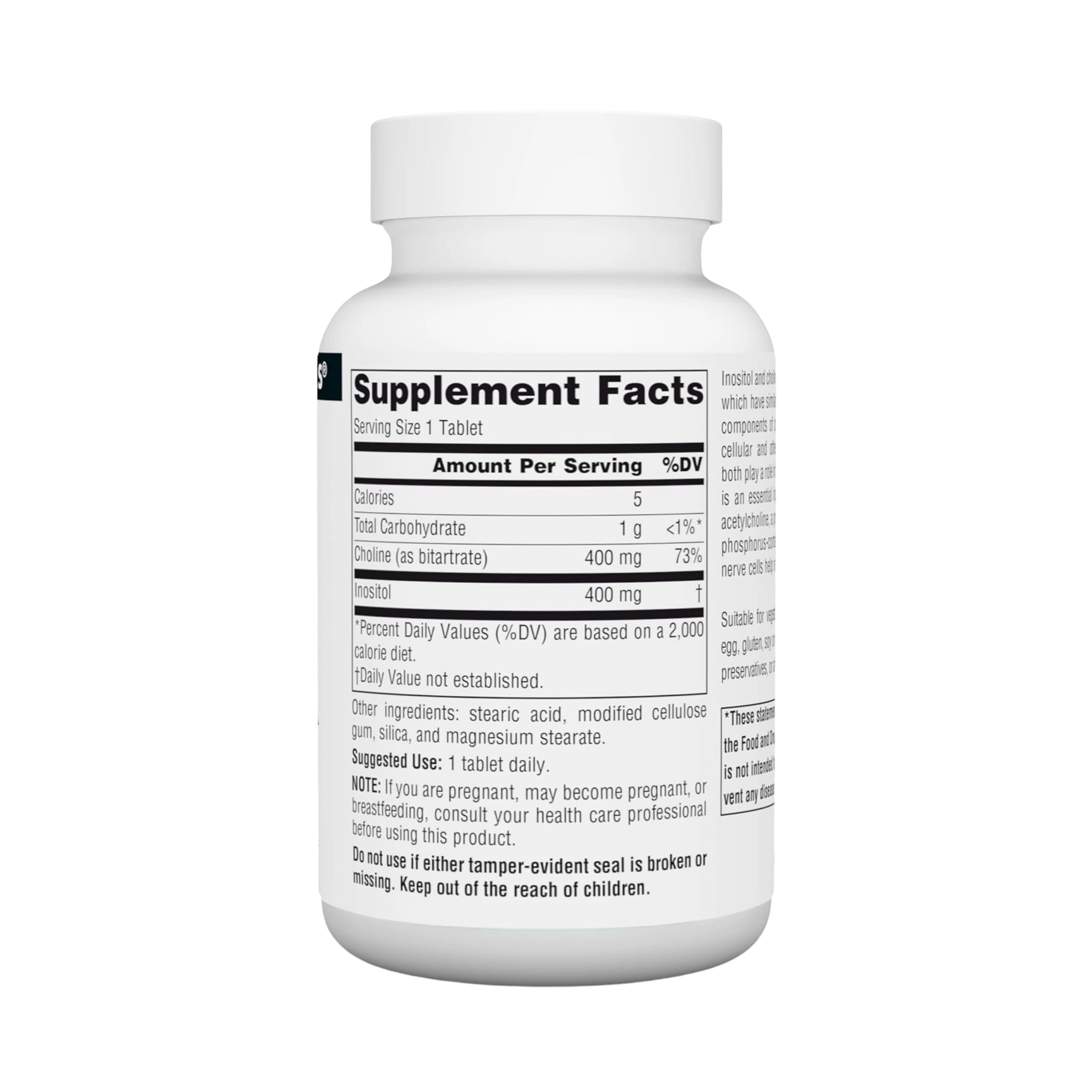 Source Naturals, Inositol & Choline, 800 Mg, 50 Tablets