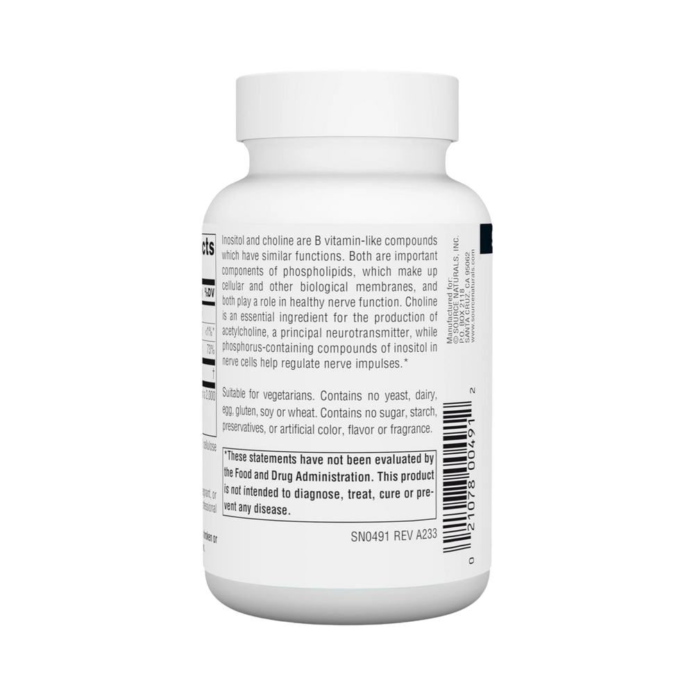 Source Naturals, Inositol & Choline, 800 Mg, 50 Tablets
