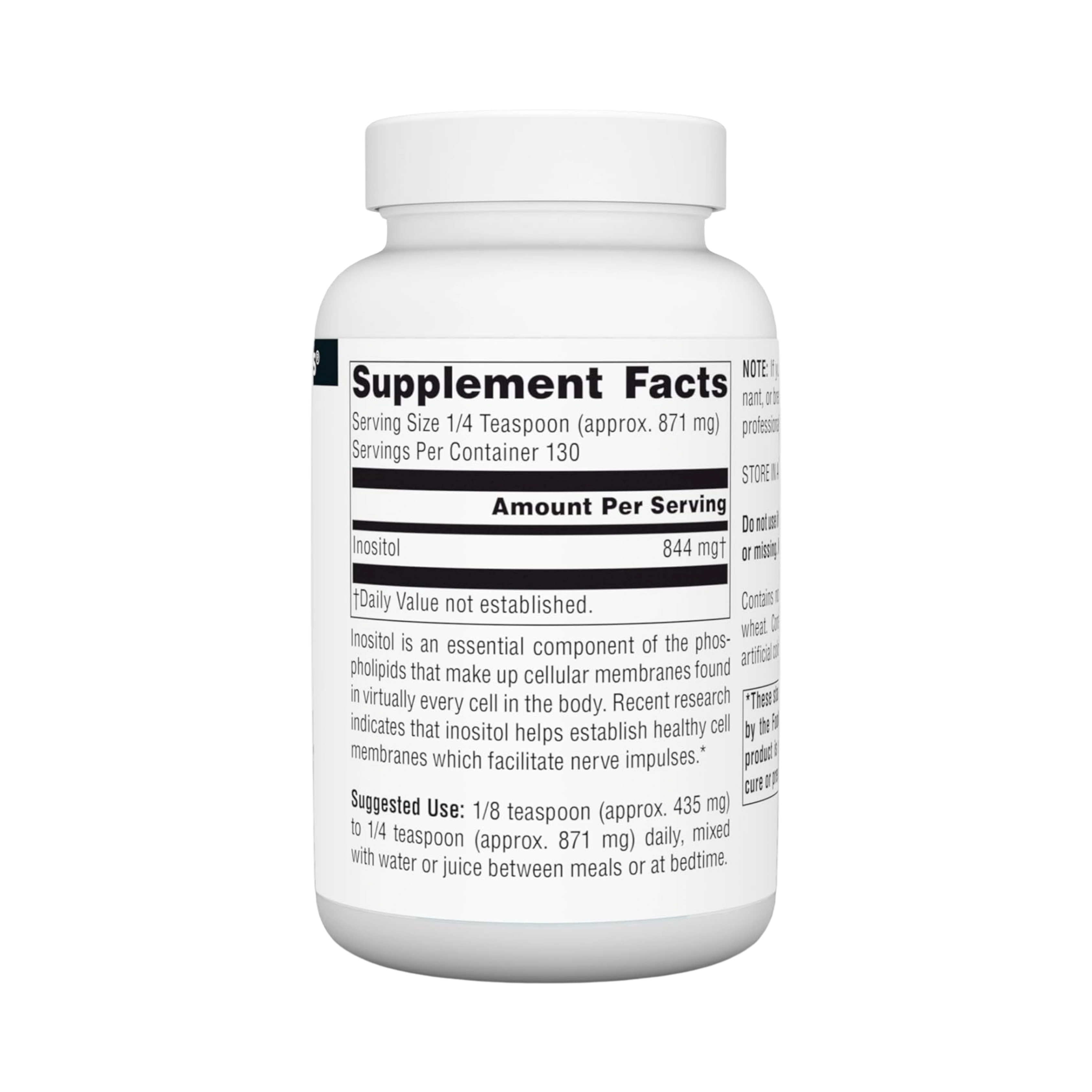 Source Naturals, Inositol, Pure 4 Oz Powder