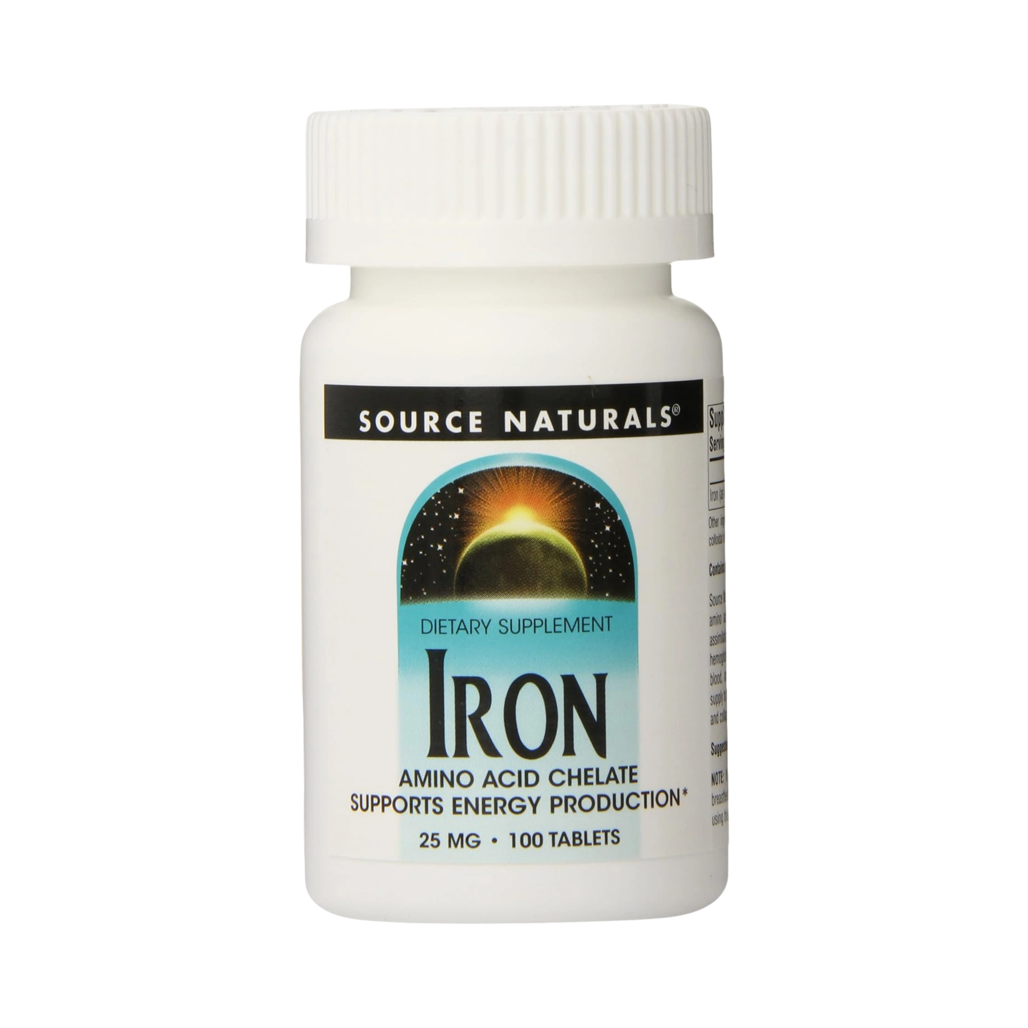 Source Naturals, Iron, 25 Mg, 100 Tablets