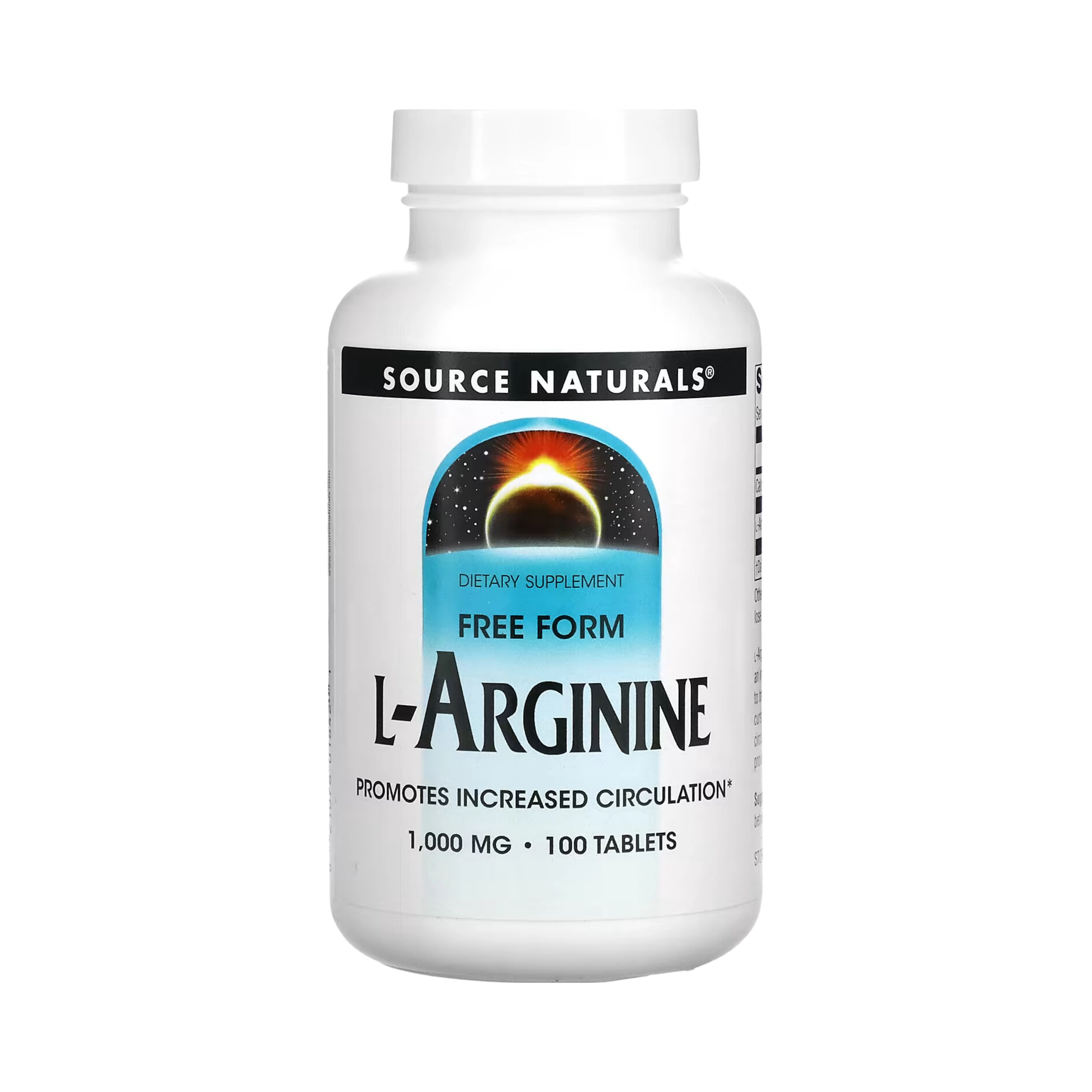 Source Naturals, L-Arginine, 1000 Mg, 100 Tablets