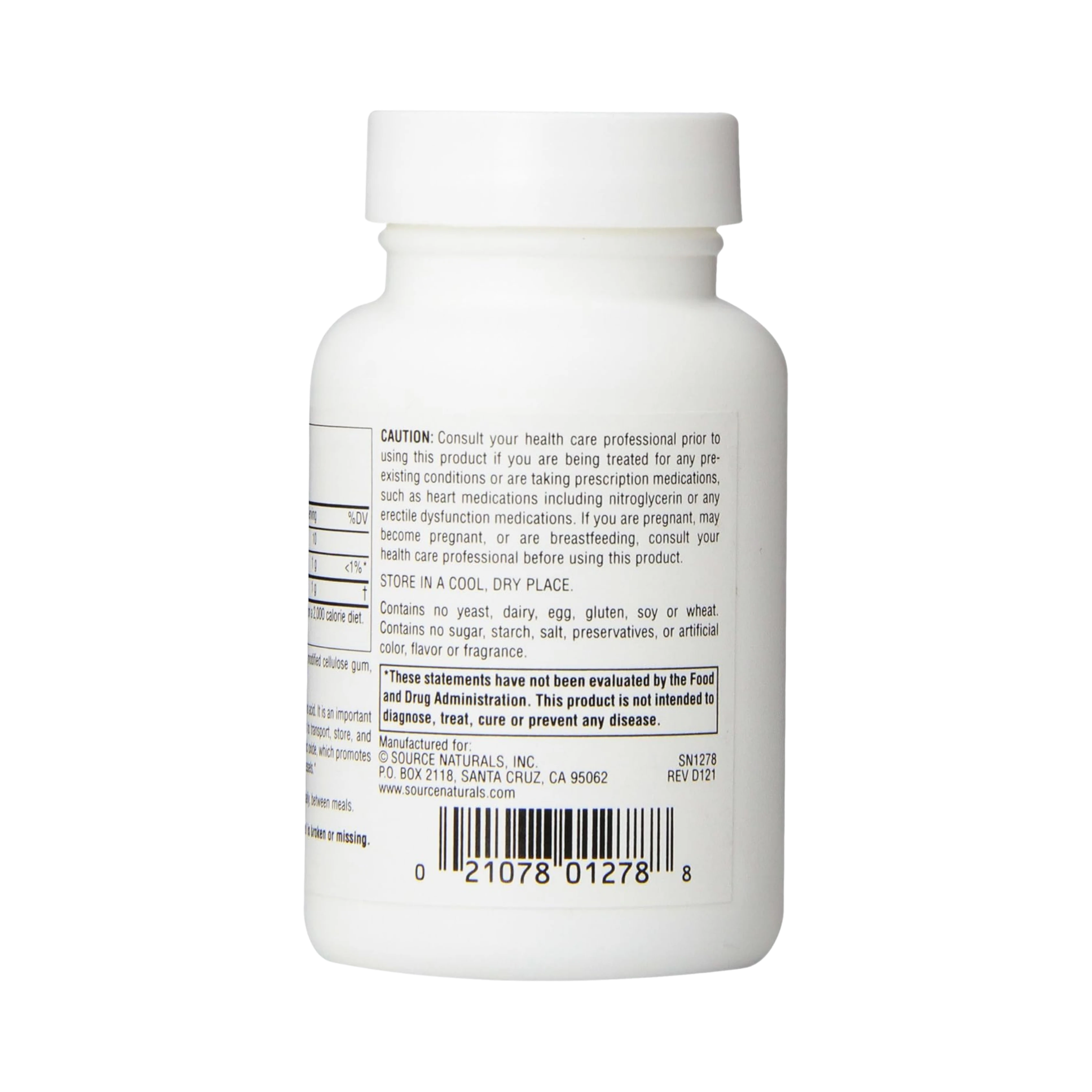 Source Naturals, L-Arginine, 500 Mg, 50 Tablets